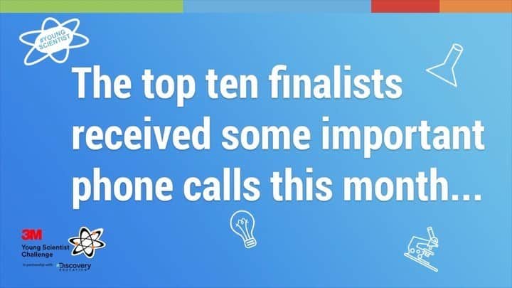 3M（スリーエム）のインスタグラム：「When you get that call saying you're a 3M #YoungScientist Challenge finalist! Congratulations to our 2020 Top Ten finalists. Learn more about their incredible innovations via link in bio.」