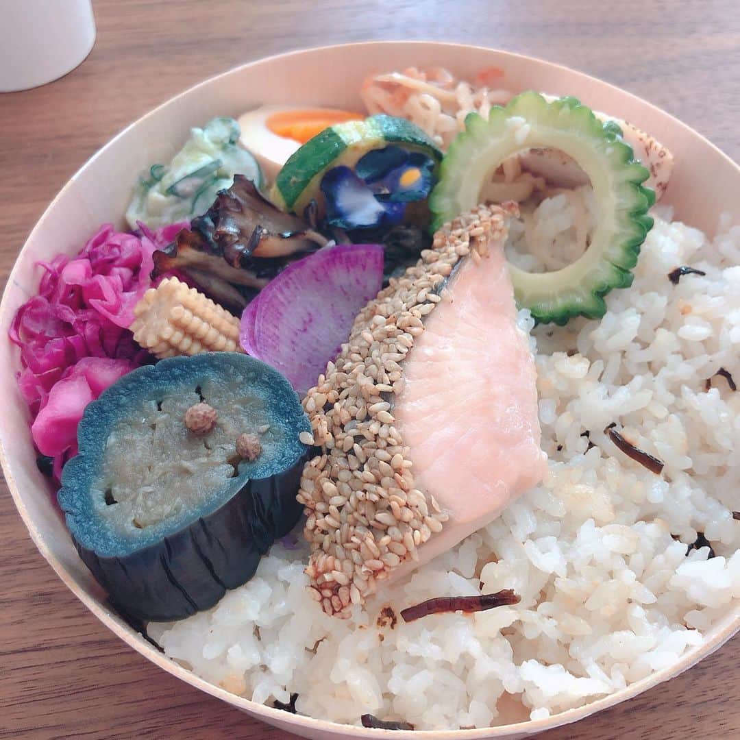 小畑由香里さんのインスタグラム写真 - (小畑由香里Instagram)「✤ ･ ･  予定よりも早く終わったから お弁当もゆっくり食べれました  美味しかった♡」6月23日 16時54分 - obata_yukari_official