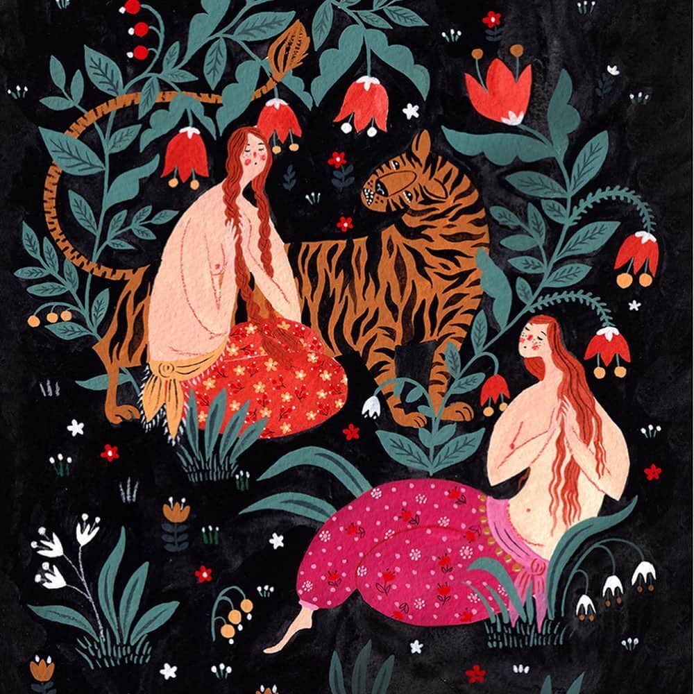 Dinara Mirtalipovaのインスタグラム：「The bathing ladies are now in the shop 🌿 #mirdinara」