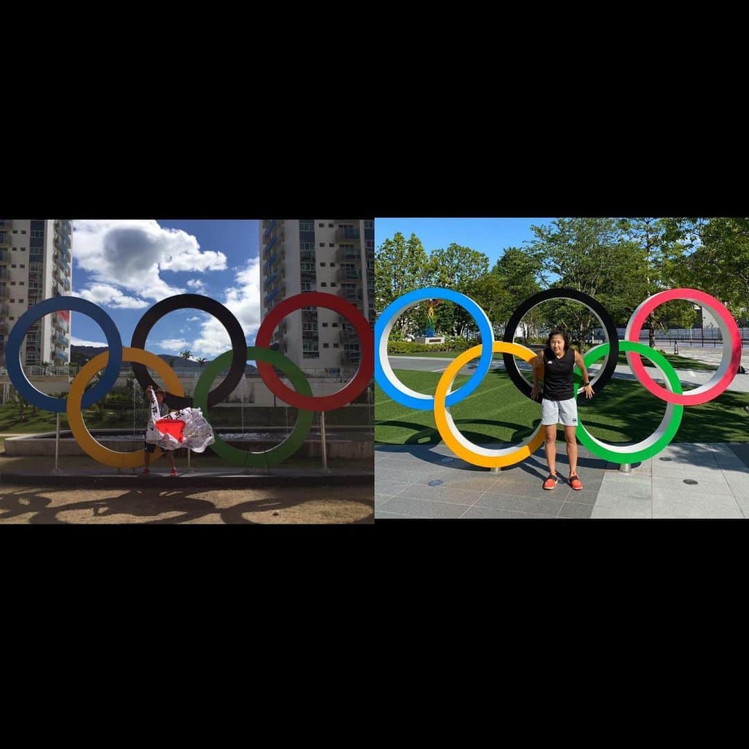 のインスタグラム：「!!HAPPY OLYMPIC DAY!!🔵🟡⚫️🟢🔴 STAY HEALTHY, STAY STRONG, STAY ACTIVE  #OLYMPIC DAY #AsiaRugby  #worldrugby  #2016to2020 #翻弄  #五輪マーク前での記念撮影は結構並ぶ　#だからサッと行ってサッと撮る　#東京では目をつぶる　#リオでは風に翻弄される　#だからいい写真ないの。」