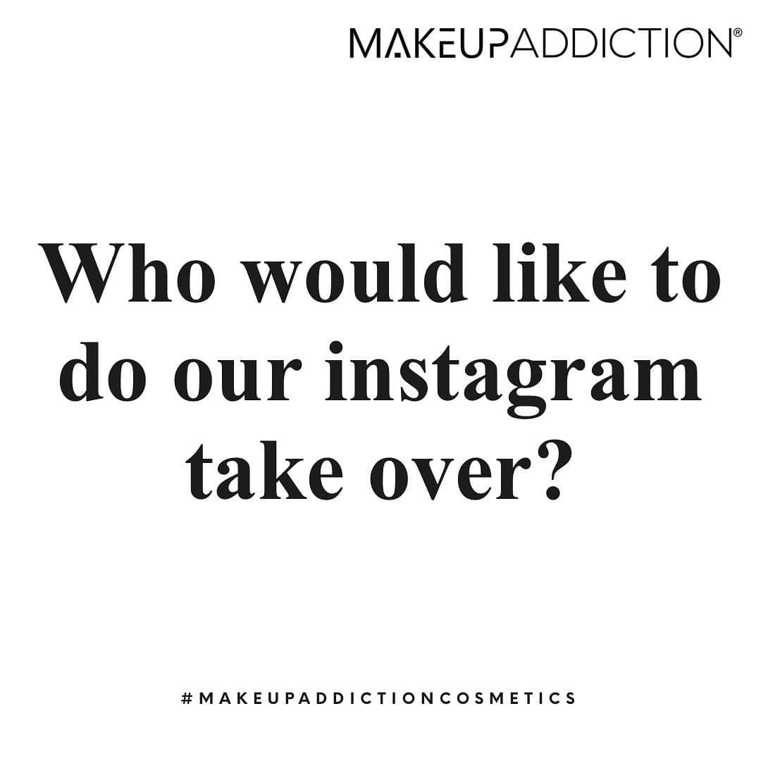 Makeup Addiction Cosmeticsさんのインスタグラム写真 - (Makeup Addiction CosmeticsInstagram)「Comment below if you would like to do our Instagram takeover where you do your makeup live on our Instagram. We will send you a complete mystery package with all the Makeup Addiction products to use. We will choose a person this Friday. 🥰 👀 Tag a friend who might be interested to not only do our live take over but also receive a complete package full of Makeup Addiction goodies! 🤩 This is open internationally 🌏🌍🌎 #makeupaddictioncosmetics #makeupaddictiontakeover #livetakeover」6月23日 18時16分 - makeupaddictioncosmetics