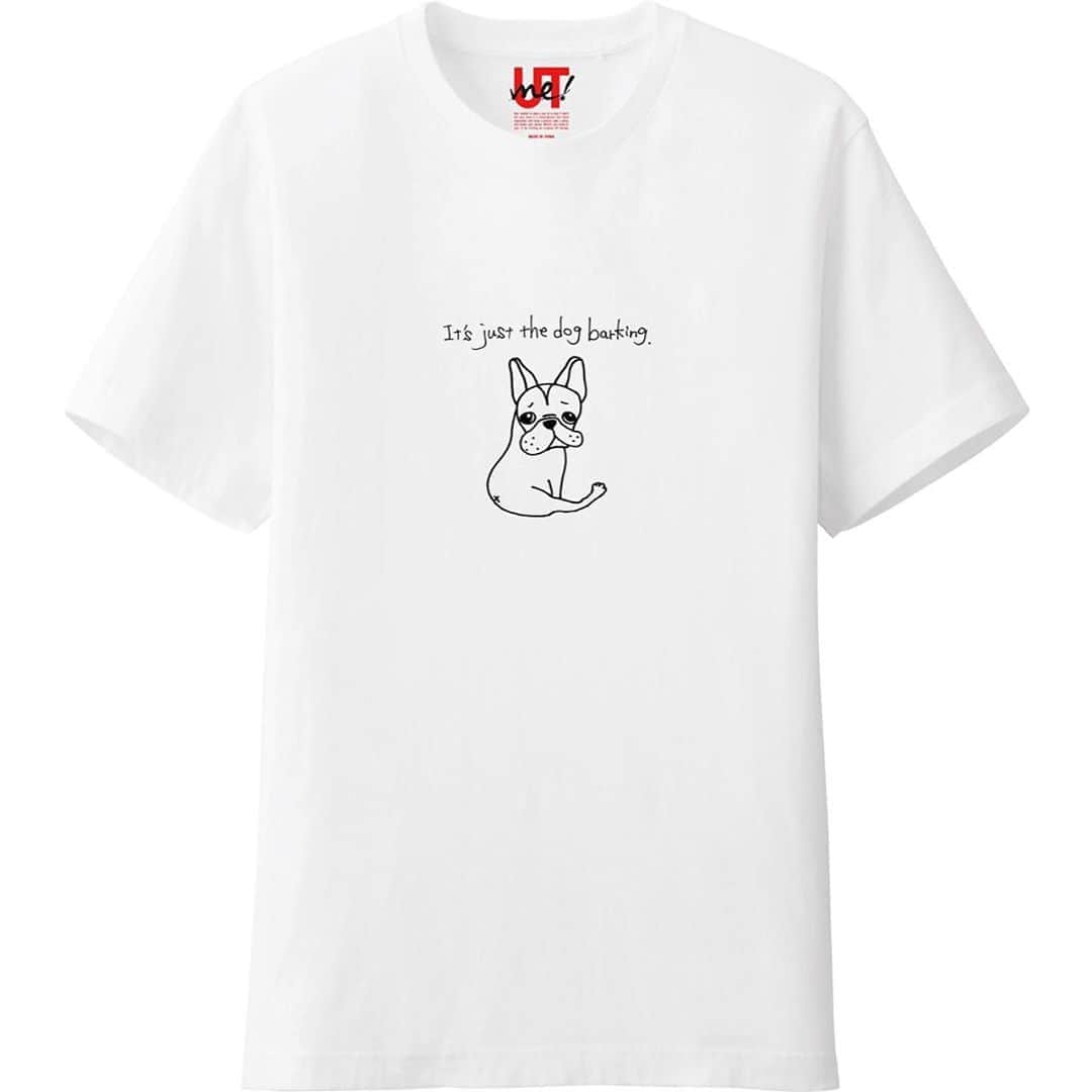 芥川舞子のインスタグラム：「こちらは完全なる趣味ですが、#UTme でTシャツを作って出品してみました。 . サインペンでの書き下ろしイラストとなります。 モデルはもちろん、我が家の #フレブル花子 さんです❤️ . 添えた言葉「Its just the dog barking.」(ただ犬が吠えているだけ)は、私が大好きなUGクリシュナムルティの言葉を引用。 . UGは、生涯かけて悟りを追い求めた結果、悟りは存在しないことを悟ったといわれる人で、一時期クリシュナマチャリアのもとでヨガの実践とともにマーク・ウィットウェル先生とも過ごしていたのだそうです。 . そんなUGはこれまでのグルとは違ってスピリチュアリズムを痛快に批判するので、'怒れる聖者'' '反導師'' などの異名で世界中で知れわたり、身を潜めて生活しても人々は噂を嗅ぎつけUGのもとを訪ねては、彼の講話を聴こうという人が後を絶たなかったのだそうです。 . UGは、悟りについて、神秘について、質問してくる人たちによく、「これ以上の会話は必要ではありません。これはただ、あなたがたに反応して吠えている犬にすぎません」と言っていたそうです。 . UGを先生と慕うマーク・ウィットウェルもかつてのインタビューでこう語っていました。「私の先生はよく、ただ犬が吠えているだけと言っていました。私も今こうして、あなた(インタビュアー)に反応して、言いたいことを吠えているだけです。これは私にとって心地良いことです。吠えさせてくれてありがとう」 . . 世の中には、たくさんの主義や主張が存在します。それらがぶつかる様子も多々、見受けます。 自分の内側にも、主義や主張が存在します。それらのうち、いくつかは、いつかの誰かが私に放った一言が影響して、なんとなく私の中に残っているだけのものもあります。 . いずれにせよ、主義や主張ってすごく疲れるし、同時に主義や主張を表現したくてたまらない時ってあります。 . そんな時に、いつも思い出します。 「ただ犬が吠えているだけ」。 . 吠え声だと思えば、それによって安心して表現できる時もあるし、それによって別にわざわざ表現しなくても良いかなと思える時もあります。 . ちょっとよくわからなくなっちゃったけど、まぁとにかく、私にとって響きまくったこのUGの言葉をフレブル花子に添えたとっておきのTシャツは、UTmeサイトで購入できますのでもし欲しい方いらしたら是非！ . ちなみに3パターン出品してます。 1つ目はサインペンで描いたもの。(これが一番精度高いから自分的に推し) 2つ目はボールペンで描いたもの。(これは一番初めに描いたものでユルさが洋輔先生的に推し) 3つ目はボールペン描きの白抜きネイビーT。(これは私的にネイビーがよく似合う洋輔先生に着てもらいたいと思って作ったもの) . 本業さながら、Tシャツ作りにどんどん励んでいきたいと思います！ . . <購入方法> UTmeサイト内より、ユーザー名「MAIKO_A」を検索してください。  #力の入れどころ間違ってる #もっと頑張ること他にある #いやでも心が楽しいと感じることには抗えない」