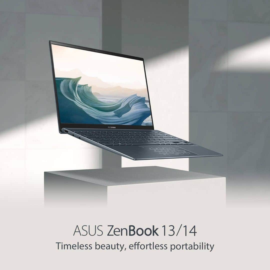 ASUSさんのインスタグラム写真 - (ASUSInstagram)「#ZenBook 13/14 weighs up to a mere 1.13 kg! With 22 hours of battery life, it can handle any task on the go.」6月23日 19時40分 - asus