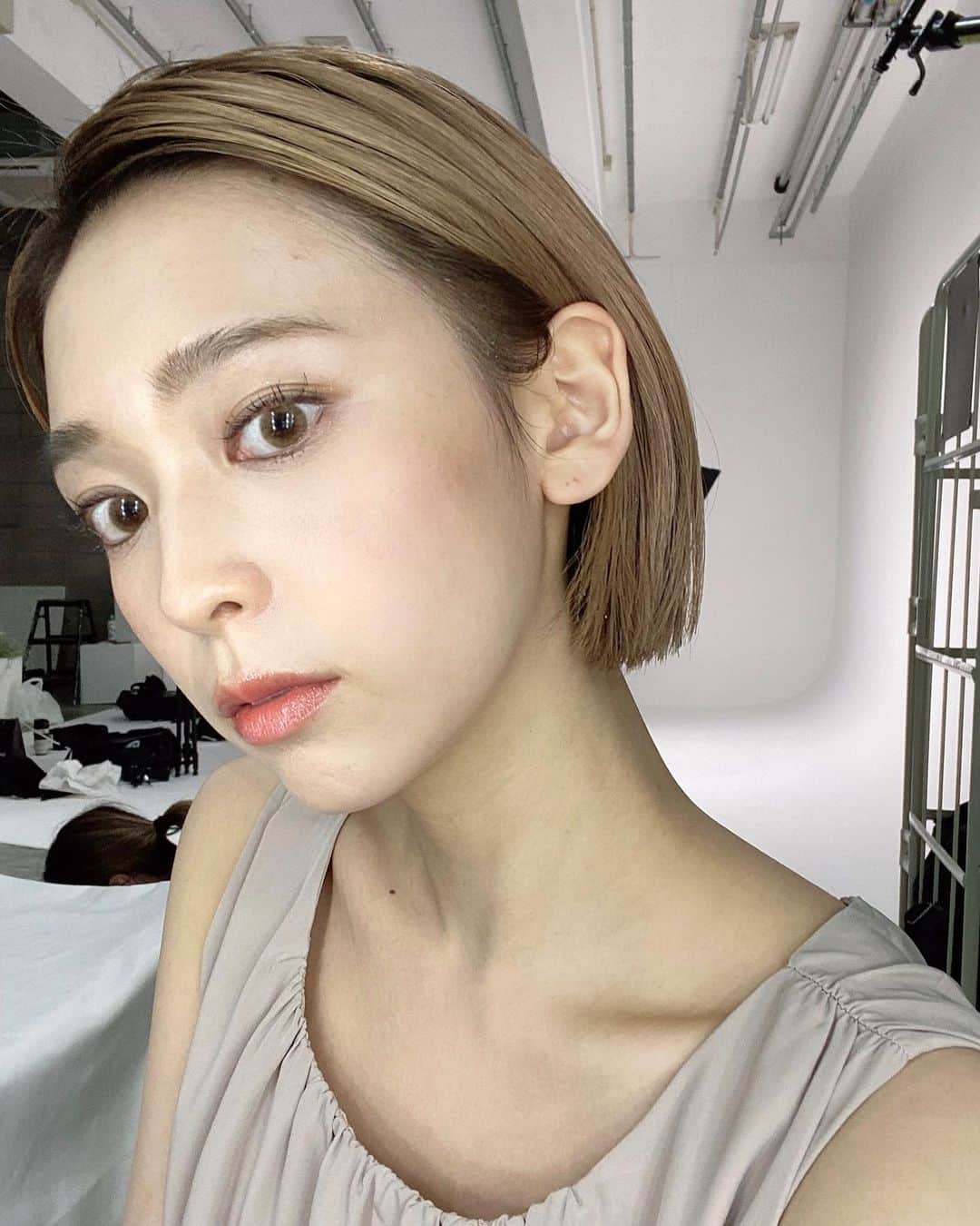古川貴絵さんのインスタグラム写真 - (古川貴絵Instagram)「昨日のメイク🤍 いつもよりナチュラルだな〜💄 #makeup #ミニボブ」6月23日 20時55分 - _kiegram