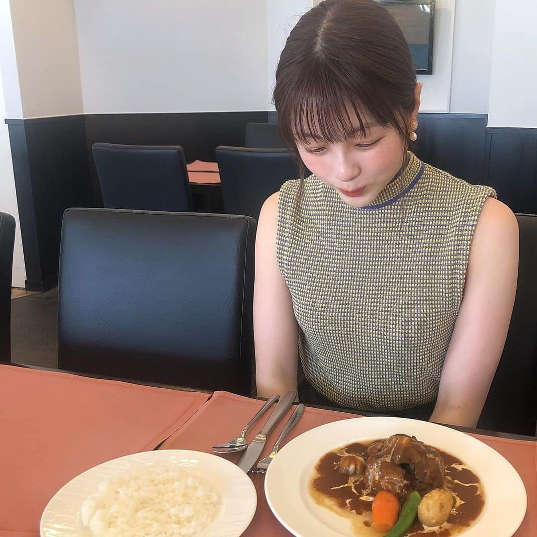 中西香菜さんのインスタグラム写真 - (中西香菜Instagram)「母とのらんち🌷﻿ 知らない間にバースデープレートが🎂﻿ びっくり！﻿ 嬉しかったです🥺﻿ ﻿ ﻿ #上野ランチ　#上野グルメ　#上野ランチ　#黒船亭　#バースデープレート　#中西ハンドメイド　#中西香菜」6月23日 21時43分 - nakanishi_kana_