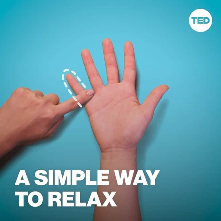 TED Talksのインスタグラム：「If you've ever been anxious, you've probably had well-meaning friends tell you: "Just relax, and take a few deep breaths." But what if you can't seem to do that? This simple trick from psychiatrist Dr. Judson Brewer (@dr.jud) can help you cut through your anxiety by engaging multiple senses — and it takes only a few seconds. Learn more at the link in our bio.」