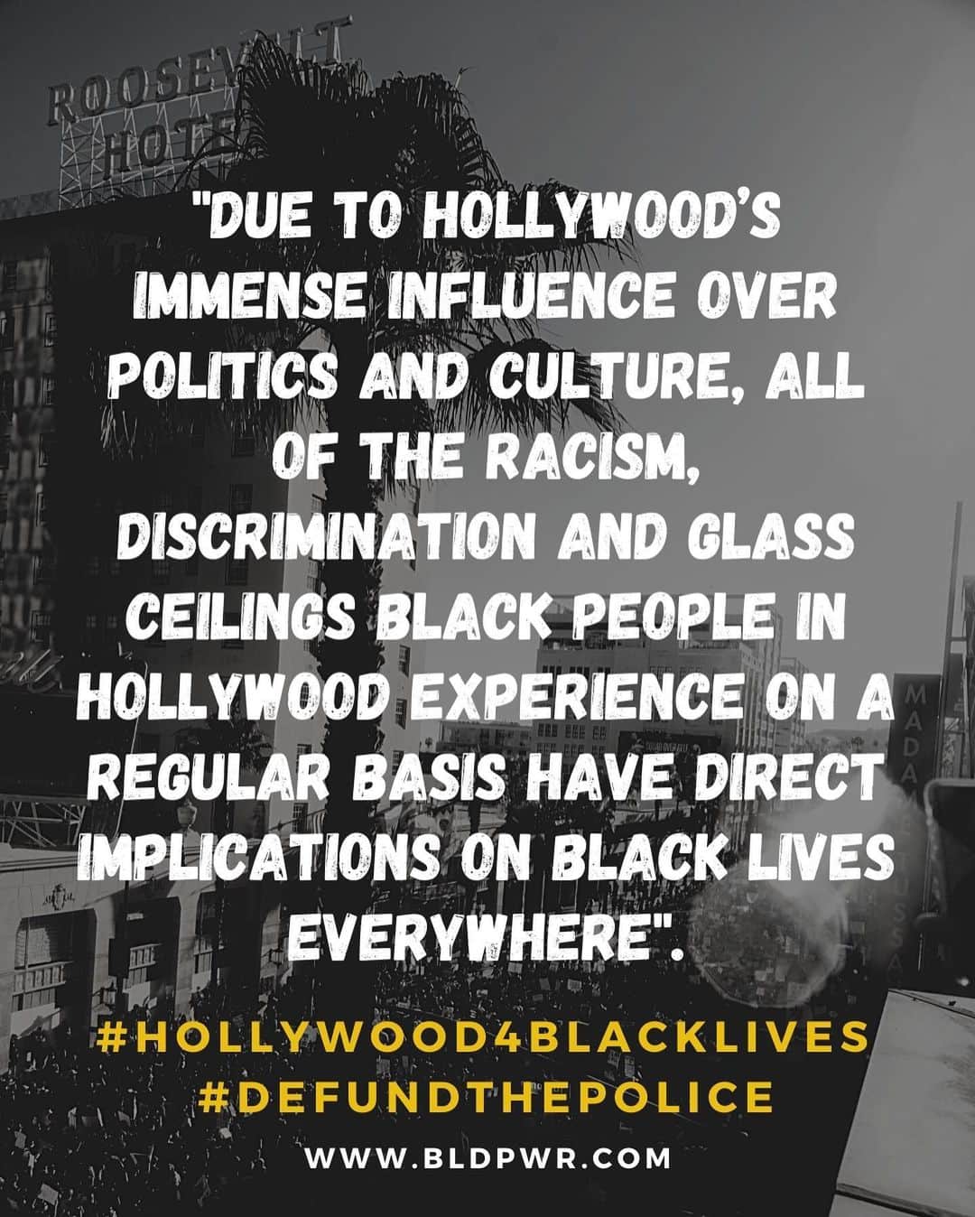 Kelly McCrearyさんのインスタグラム写真 - (Kelly McCrearyInstagram)「Because Hollywood has been a huge part of the problem, we demand it also be a part of the solution. We call on our industry leaders, colleagues, and allies to prove that Black Lives Matter to Hollywood by taking bold moves to affirm, defend, and invest in our communities. Together, we can ensure racial equity within the industry and transform the impact of Hollywood on society — making Black lives matter.  Here are our demands: Divest from the Police  Divest from Anti-Black Content  Invest in our careers  Invest in anti-racist content  Invest in our communities  Read the full letter and list of demands at www.BLDPWR.com.  #Hollywood4BlackLives #DefundThePolice」6月24日 7時29分 - seekellymccreary