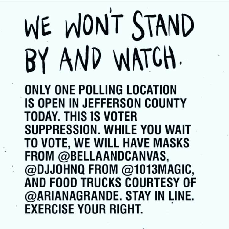 タラジ・P・ヘンソンさんのインスタグラム写真 - (タラジ・P・ヘンソンInstagram)「🗣 VOTE VOTE VOTE #Repost from @gabunion • Stay in line!! Voter suppression is real and we will fight it every step of the way!!」6月24日 7時31分 - tarajiphenson