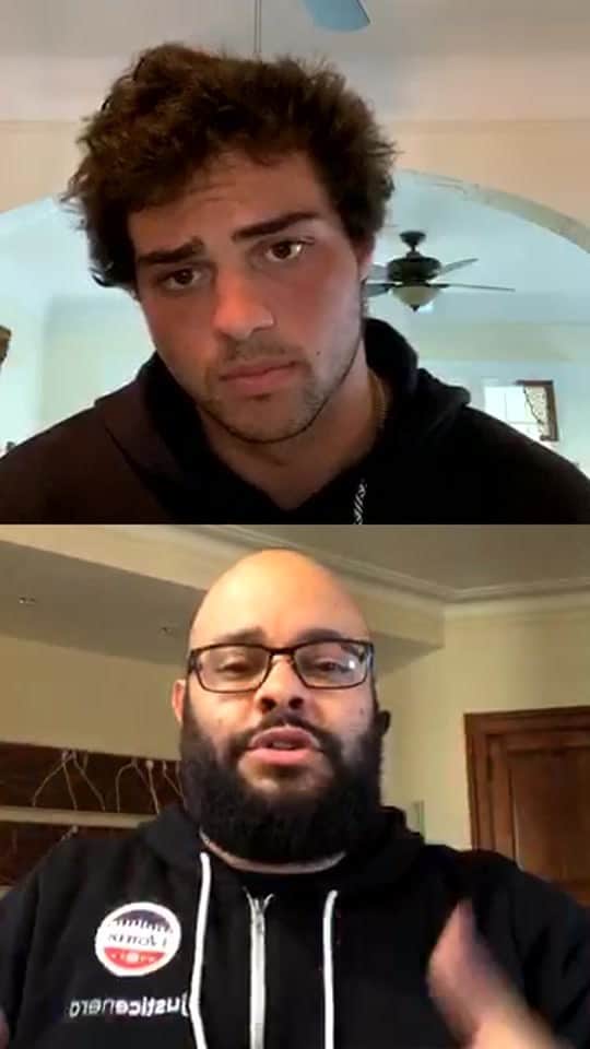 ノア・センティネオのインスタグラム：「Conversation with Co-Founder and CEO of the Center for Policing Equity Phillip Atiba Goff.  CPE is my choice initiative for our Favored Nations campaign. For more information or to donate directly go to Policingequity.org or click the link in my bio and select Center for Policing Equity as your choice when you donate.」
