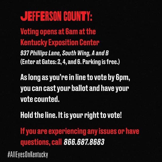 Kelly McCrearyさんのインスタグラム写真 - (Kelly McCrearyInstagram)「Good morning, Kentucky voters (and friends of KY voters who can share this with KY voters 😉). As you head to the polls today, here is some info you may need. #AllEyesonKentucky」6月24日 0時20分 - seekellymccreary