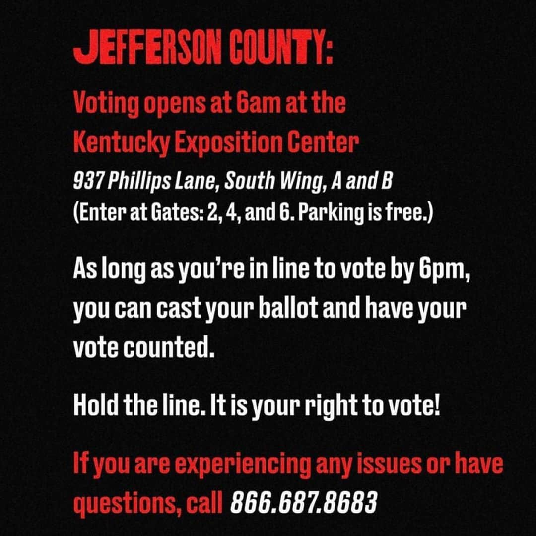 ビジー・フィリップスさんのインスタグラム写真 - (ビジー・フィリップスInstagram)「LETS GO Kentucky!!! Let’s GO @booker4ky !!! @wckitchen will be on hand at the Exposition Center to provide meals for those waiting in line! Don’t be intimidated if there are long lines! Make sure your voice is heard! Wear masks! Bring sanitizer! VOTE!!!! EDIT: I understand and read some information about the KY election and the bi-partisan decision to vote this way but I think everything included here is valuable info for today’s election so I’m leaving it up- because even when things are planned well, there can be issues, we’ve had issues in LA when we’ve switched to new ways of voting. Plus- GO @booker4ky and @wckitchen !!❤️👏❤️ #alleyesonkentucky」6月24日 0時45分 - busyphilipps