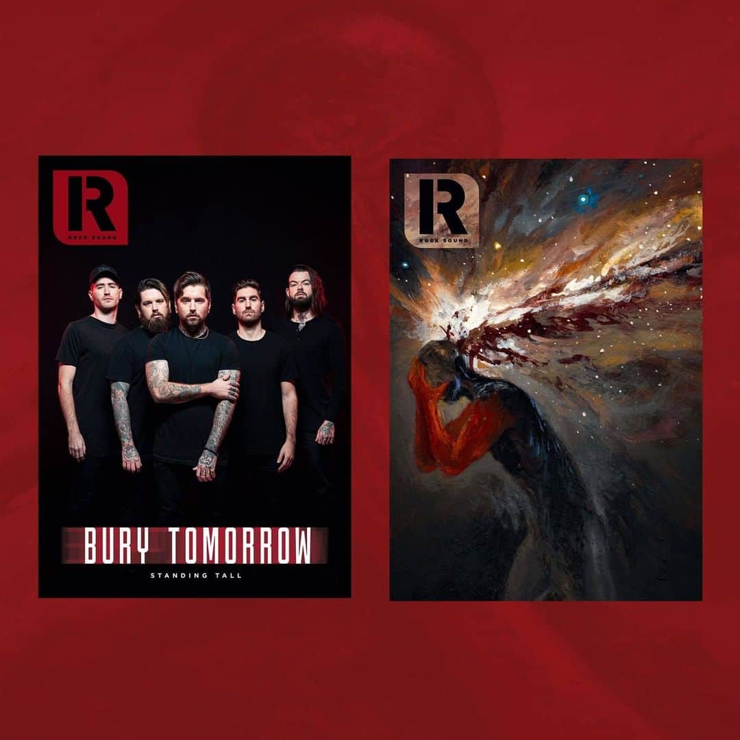 Rock Soundさんのインスタグラム写真 - (Rock SoundInstagram)「Please welcome Bury Tomorrow to the cover of Rock Sound!  Get the full, unfiltered story of one of metalcore’s most enduring, exciting bands, alongside some very exclusive merch, from smarturl.it/BT-RS-IN now!」6月24日 1時07分 - rocksound