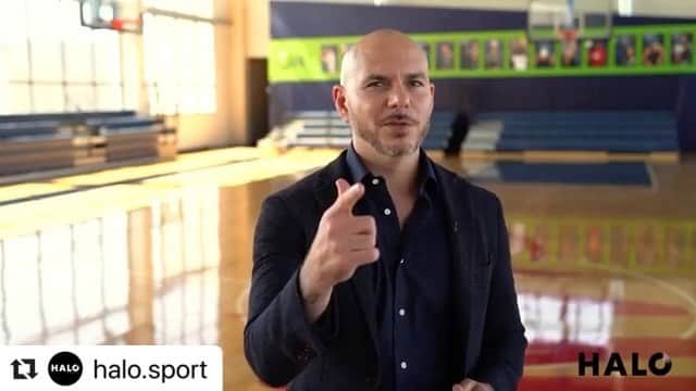 ピットブルのインスタグラム：「Let’s make history. @halo.sport Dale!」