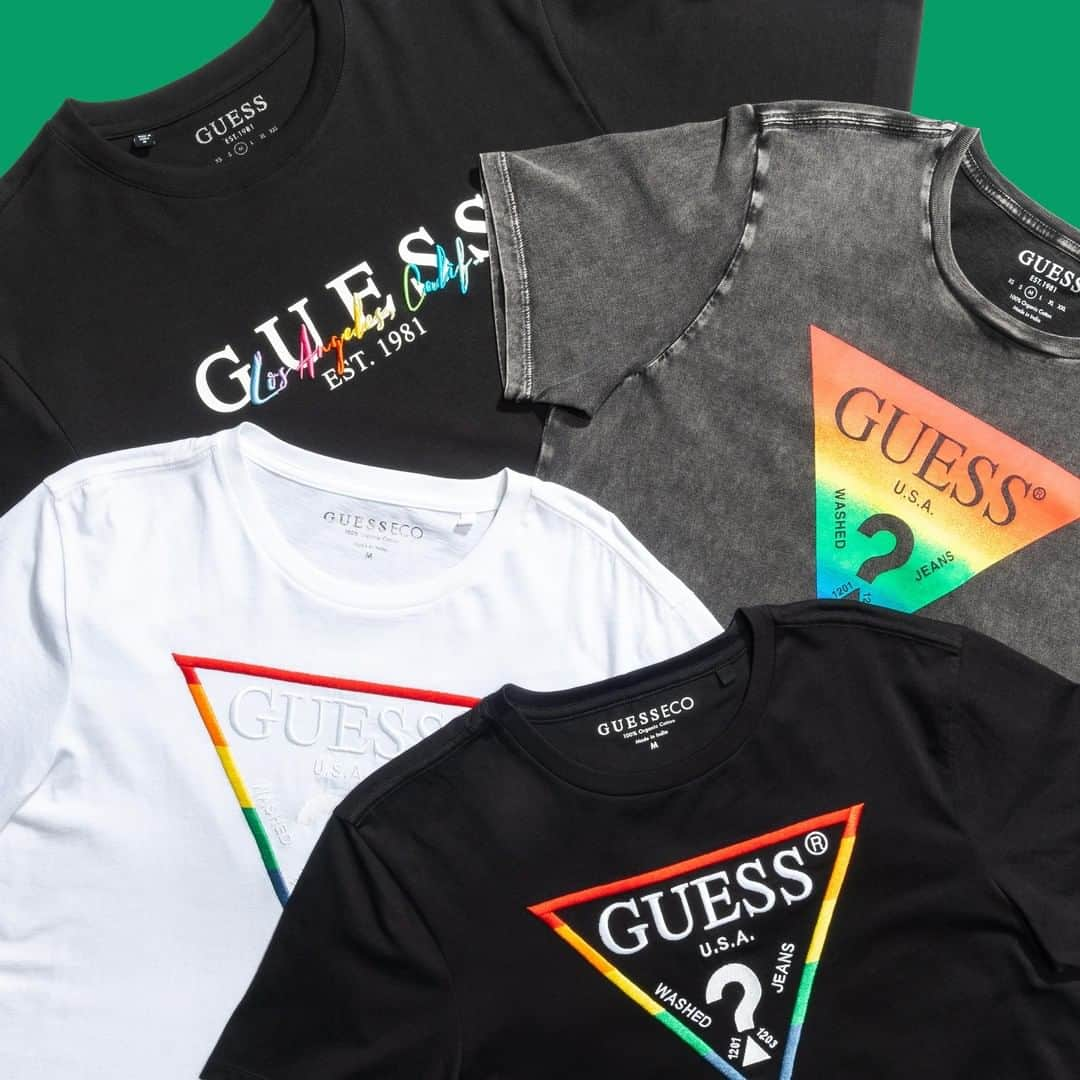 ゲスさんのインスタグラム写真 - (ゲスInstagram)「love unites us all 🏳️‍🌈 check out our pride-inspired pieces, available now #LoveisLoveGUESS」6月24日 1時56分 - guess