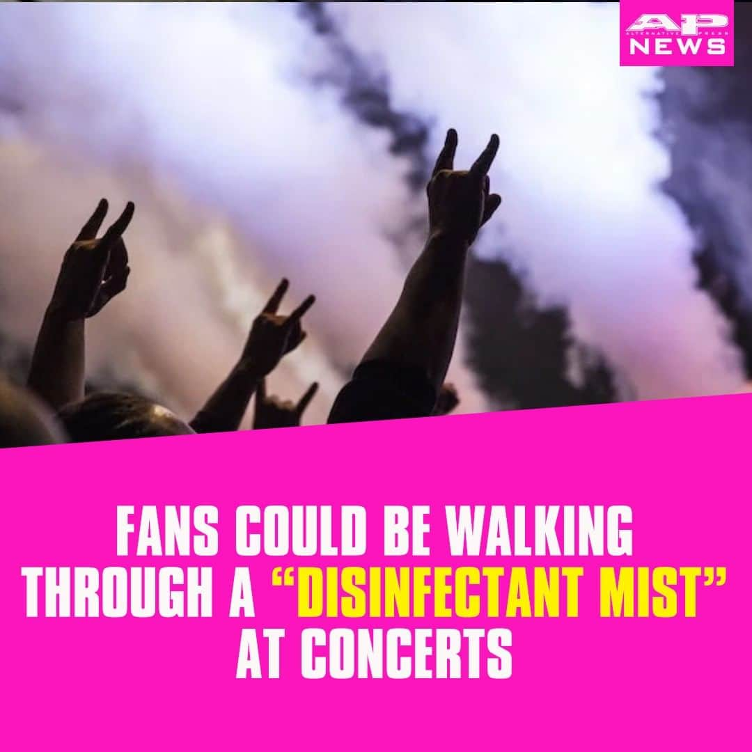 Alternative Pressさんのインスタグラム写真 - (Alternative PressInstagram)「U.K. industry executives are asking the government to enact protocols such as walking through a disinfectant mist in order to increase capacity at concerts when they return ⁠ LINK IN BIO⁠ .⁠ .⁠ .⁠ #musicindustry #concerts #concertcapacity #disinfectantmist #altpress #alternativepress」6月24日 2時01分 - altpress