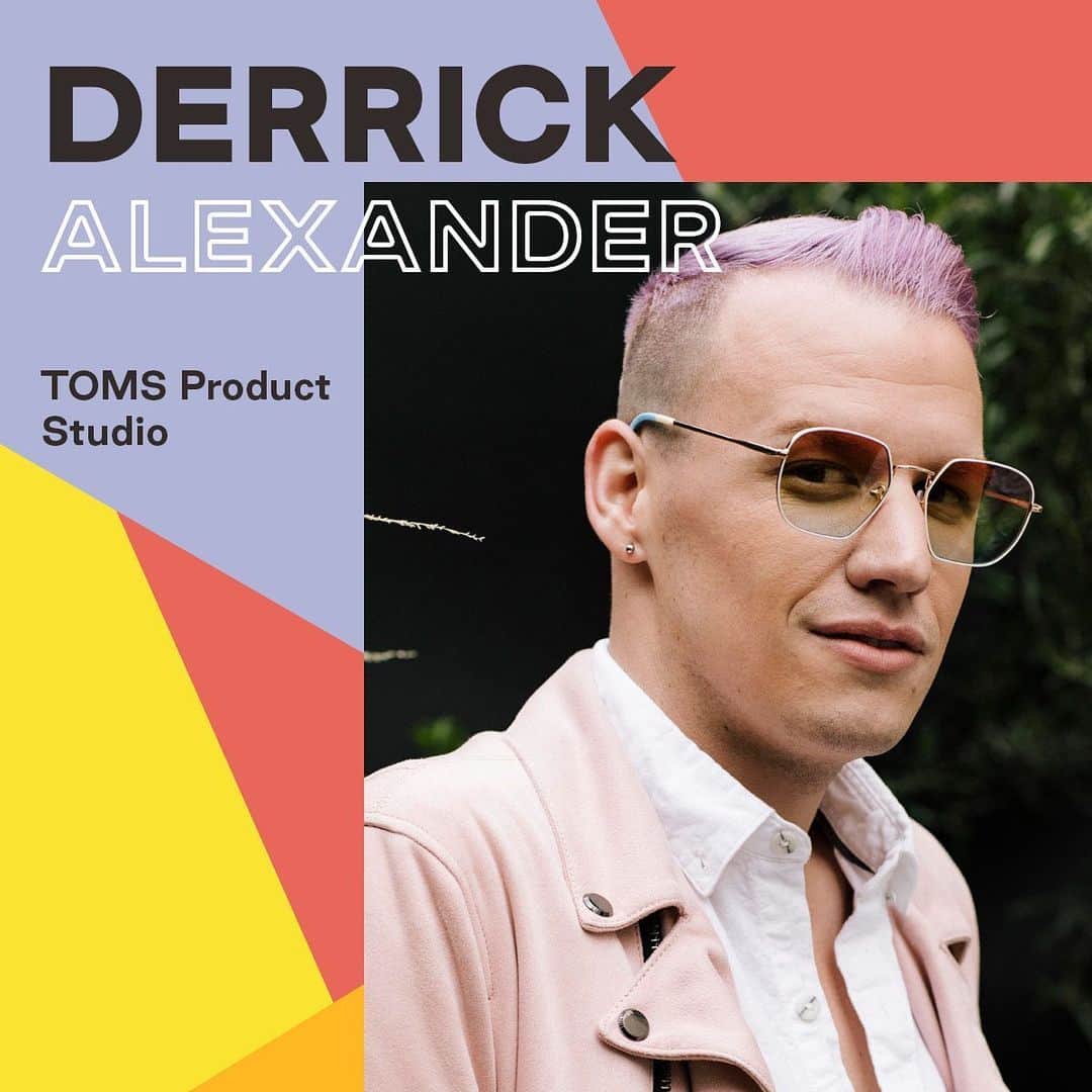 トムズシューズのインスタグラム：「#TOMSBehindtheLogo: Meet Derrick (@deryckmichael); a product developer at TOMS, who helped launch the Unity Collection and is one of the faces of this year's campaign. He shares his thoughts on how brands and individuals can support the LGBTQ+ community year-round. #pride」