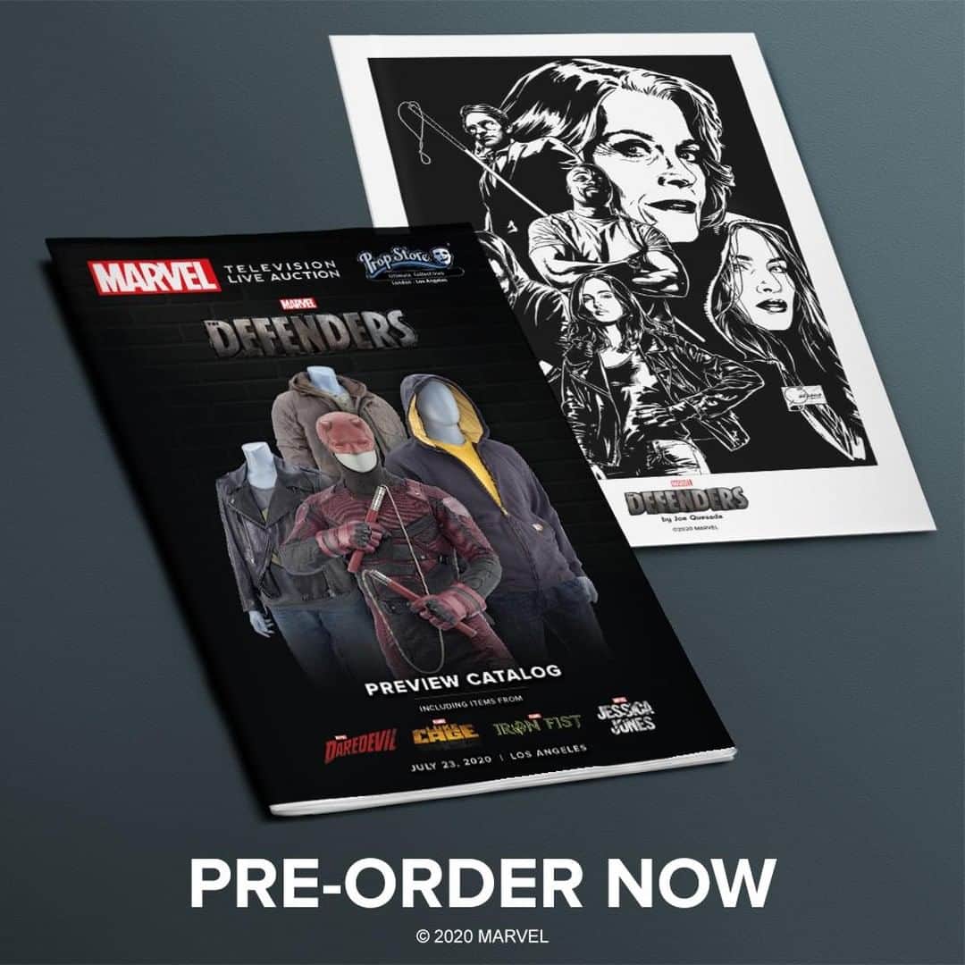 Marvel Entertainmentさんのインスタグラム写真 - (Marvel EntertainmentInstagram)「The #MarvelTVAuction with @Prop_Store is almost here! Pre-order your preview catalog with a "Marvel's The Defenders" print signed by Creative Director @JoeQuesada, and register now to start bidding July 2 on PropStore.com.」6月24日 3時00分 - marvel