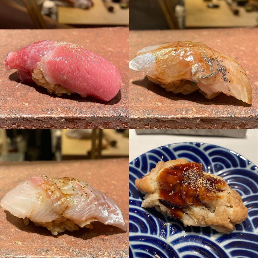 寺口智香さんのインスタグラム写真 - (寺口智香Instagram)「鮨ゆうじろう　@sushi_yujiro  最後の食事はなにが食べたい？ って聞かれると トロと天ぷらって答える こってり大好きわたしが 大絶賛 この中トロ！！！ 生クリームみたいにクリーミーで本当に美味しかった  わたしはゆうじろうコース食べたけど 北新地なのに コース1万〜あるから 北新地ではコスパ良い  全体的に少し甘めの印象  トレンド感のあるお鮨で 少し変わってたのが 最後の締めのたまごは ブリュレ形式だった . .  #大阪グルメ　#北新地グルメ　#北新地鮨　#大阪鮨　#鮨ゆうじろう #新地鮨ゆうじろう #大阪赤酢寿司 #おすすめ鮨」6月24日 8時53分 - chika_loves