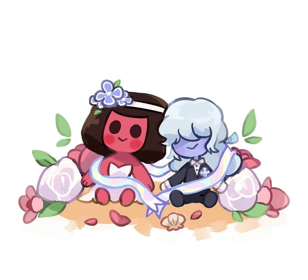 Tumblrさんのインスタグラム写真 - (TumblrInstagram)「Made of love. ❤️💎 — skyblob.tumblr.com⁠⠀ #tumblrstaffpicks: @skyblob⁠⠀ #stevenuniverse #garnet #pride #ruby #sapphire」6月24日 3時42分 - tumblr