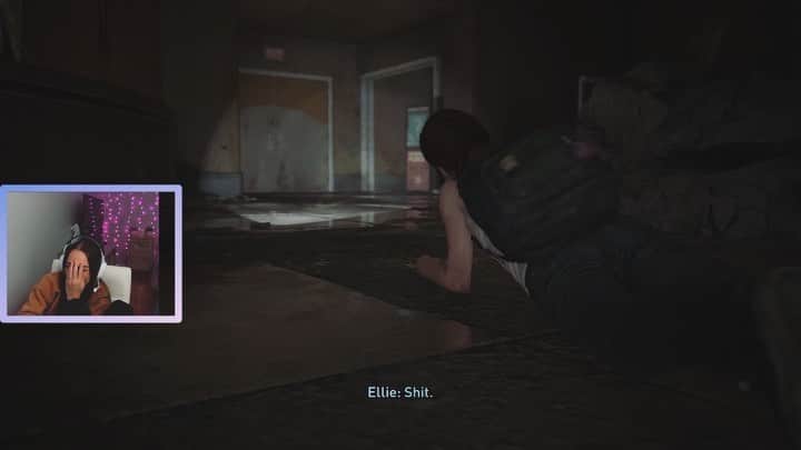 Nicole Kopchakのインスタグラム：「Edit: TLoU PT II Jump Scare SPOILER ——— Lollll I was so embarrassed, this game keeps jebaiting me into jump scares 😩」