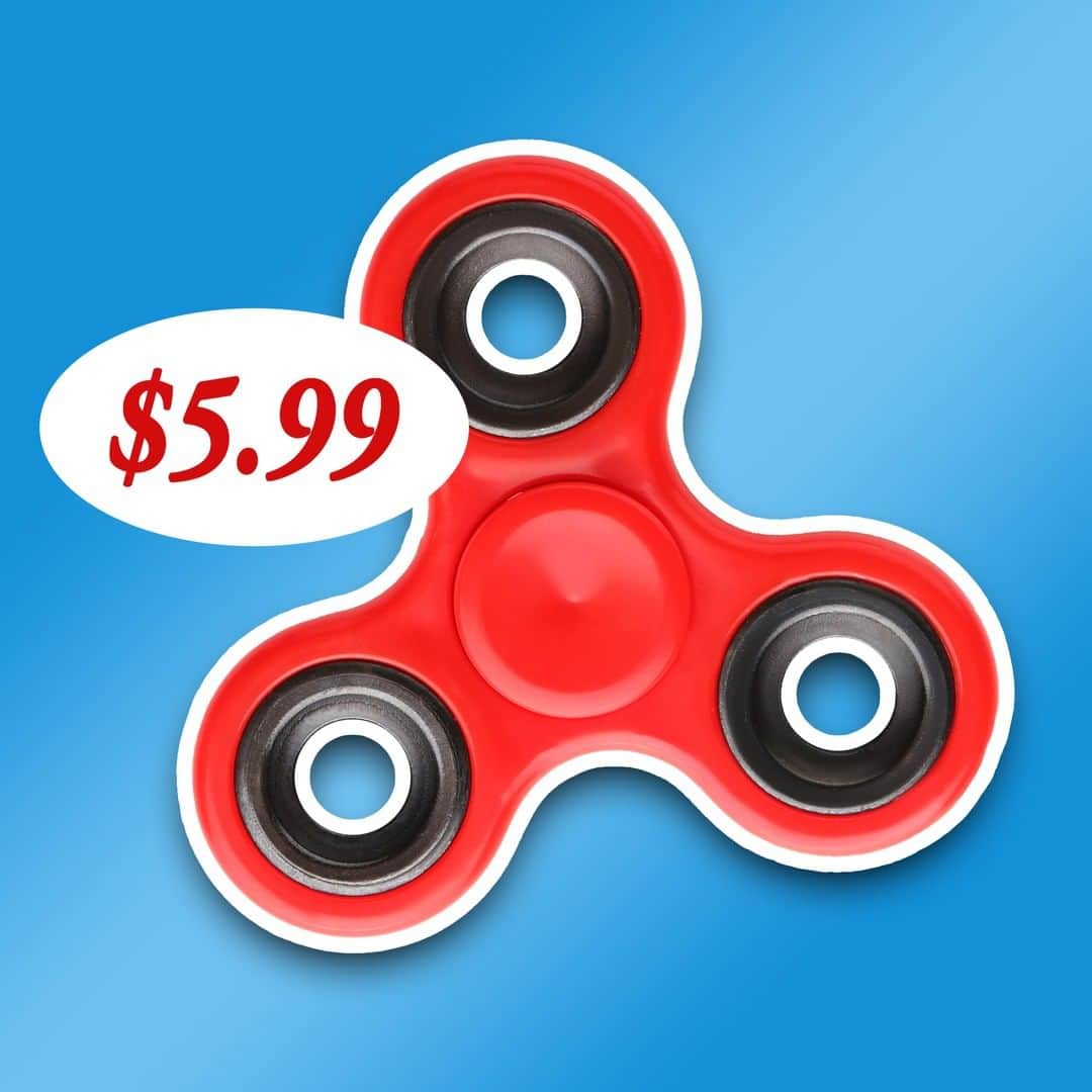 Vita Coco Coconut Waterのインスタグラム：「Anxious? Bored? The fidget spinner helps with both of those things which probably explains its explosive popularity a few years ago. Now, it's something you buy when you are probably drunk. Get yours now! Alcohol not included. Each purchase will provide 2 breakfast sandwiches to healthcare workers in NYC, bought directly from local bodegas. Link in bio.」