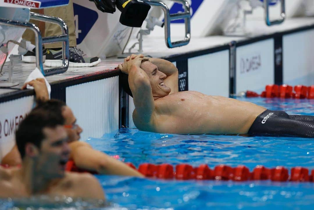 キャメロン・ファンデルバーグのインスタグラム：「Happy Olympic Day! @olympics games have given me so many special memories in and out of the pool and I am sure you may have created a few of your own!」
