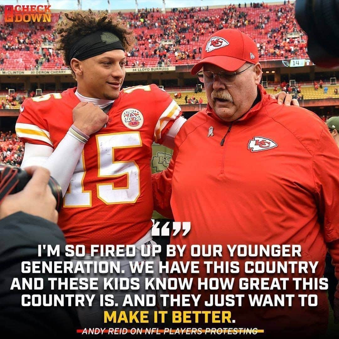 NFLさんのインスタグラム写真 - (NFLInstagram)「Andy Reid is inspired by the player movement. (via @thecheckdown, @chiefs)」6月24日 5時31分 - nfl