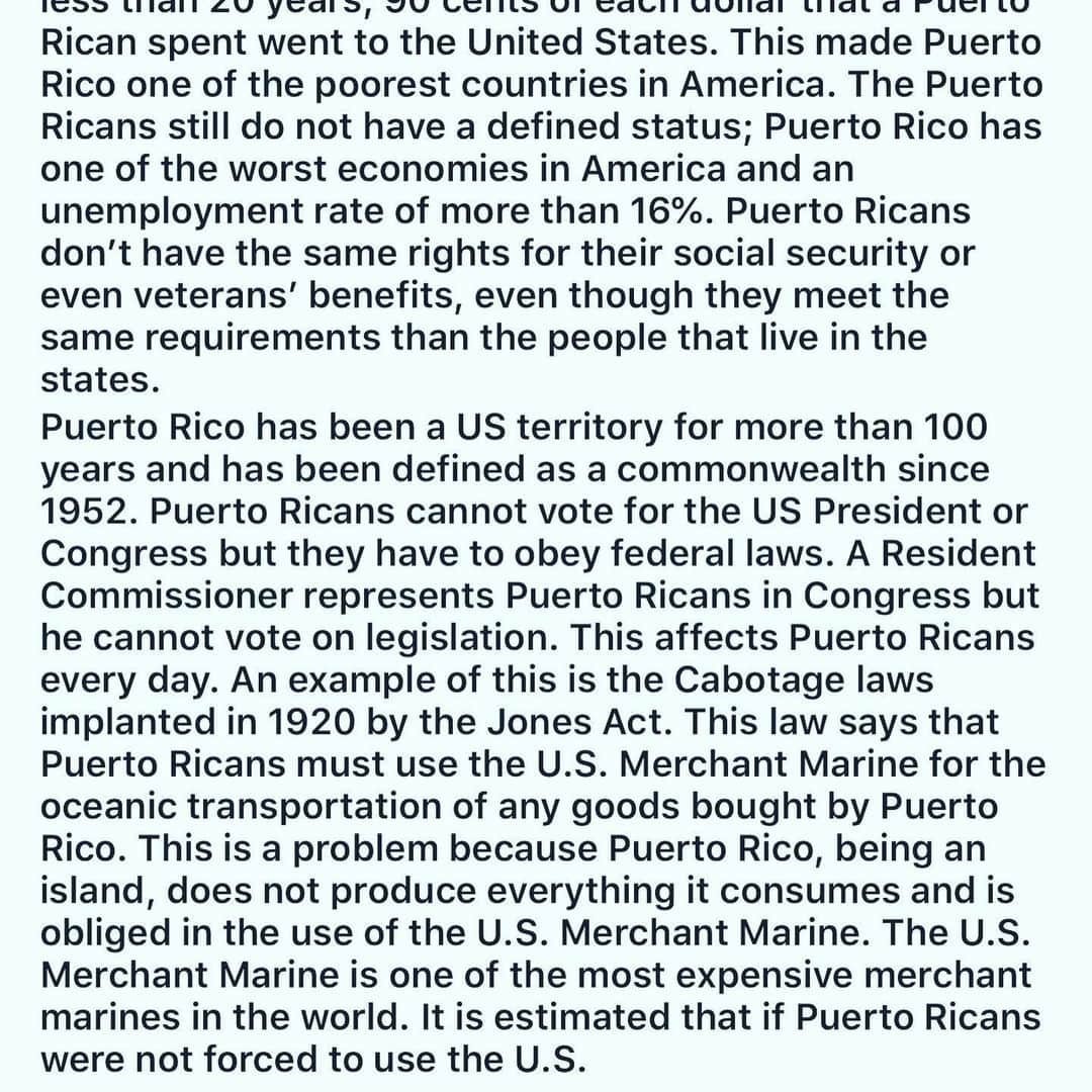 ジョン・レグイザモさんのインスタグラム写真 - (ジョン・レグイザモInstagram)「My Puerto Ricans must read!  PuertoRico needs to be counted in the elections and have real Congress persons and Senators that vote! So that Puerto Rican’s can have say on their futures!」6月24日 6時07分 - johnleguizamo