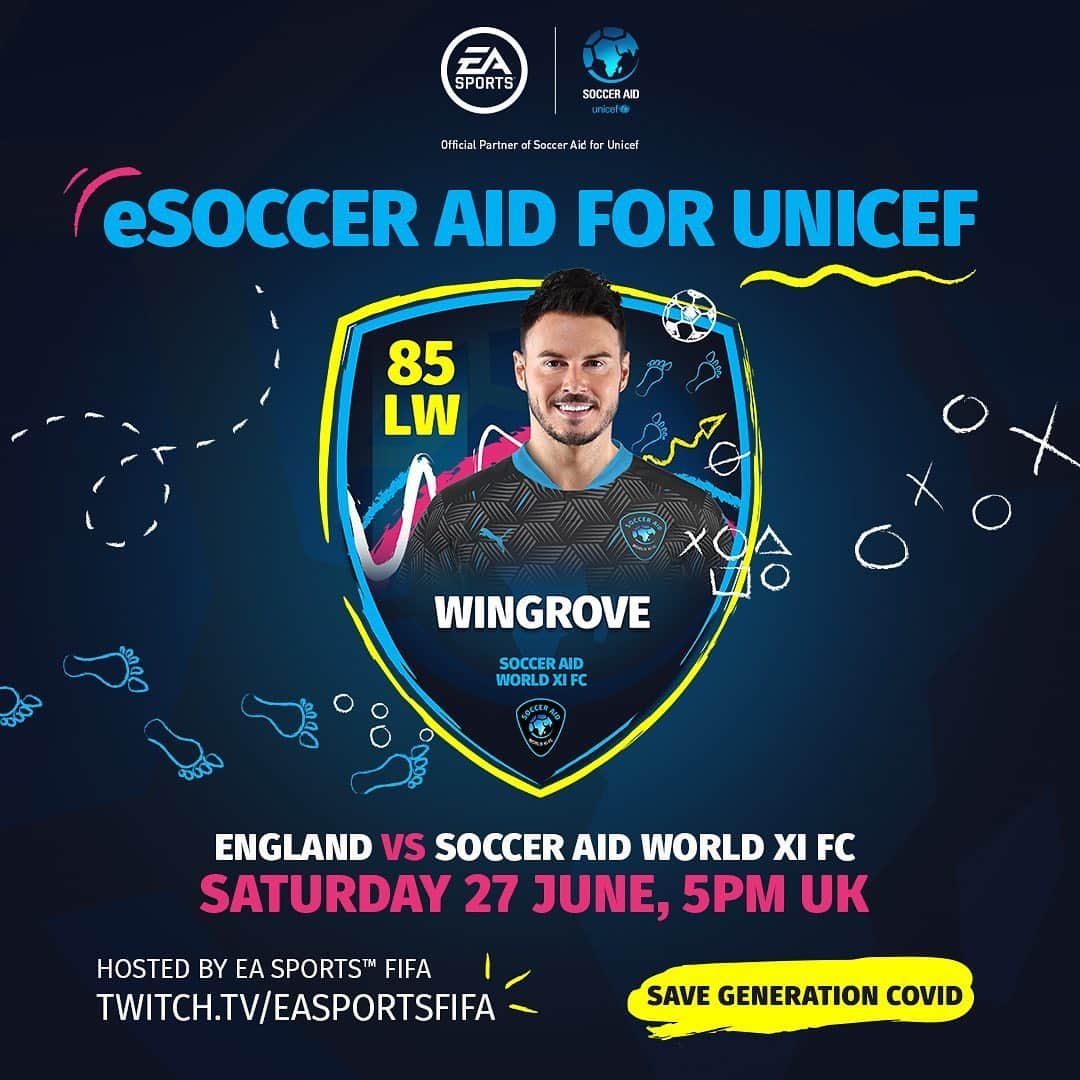 F2Freestylersのインスタグラム：「YES GUYS! 👀 We’re playing in eSoccer Aid this SATURDAY! ⚽️🔥 @socceraid for @unicef have teamed up with @easportsfifa to help stop the impact of coronavirus on children’s lives! 🦠🙏🏽 LINK IN BIO 🔗」
