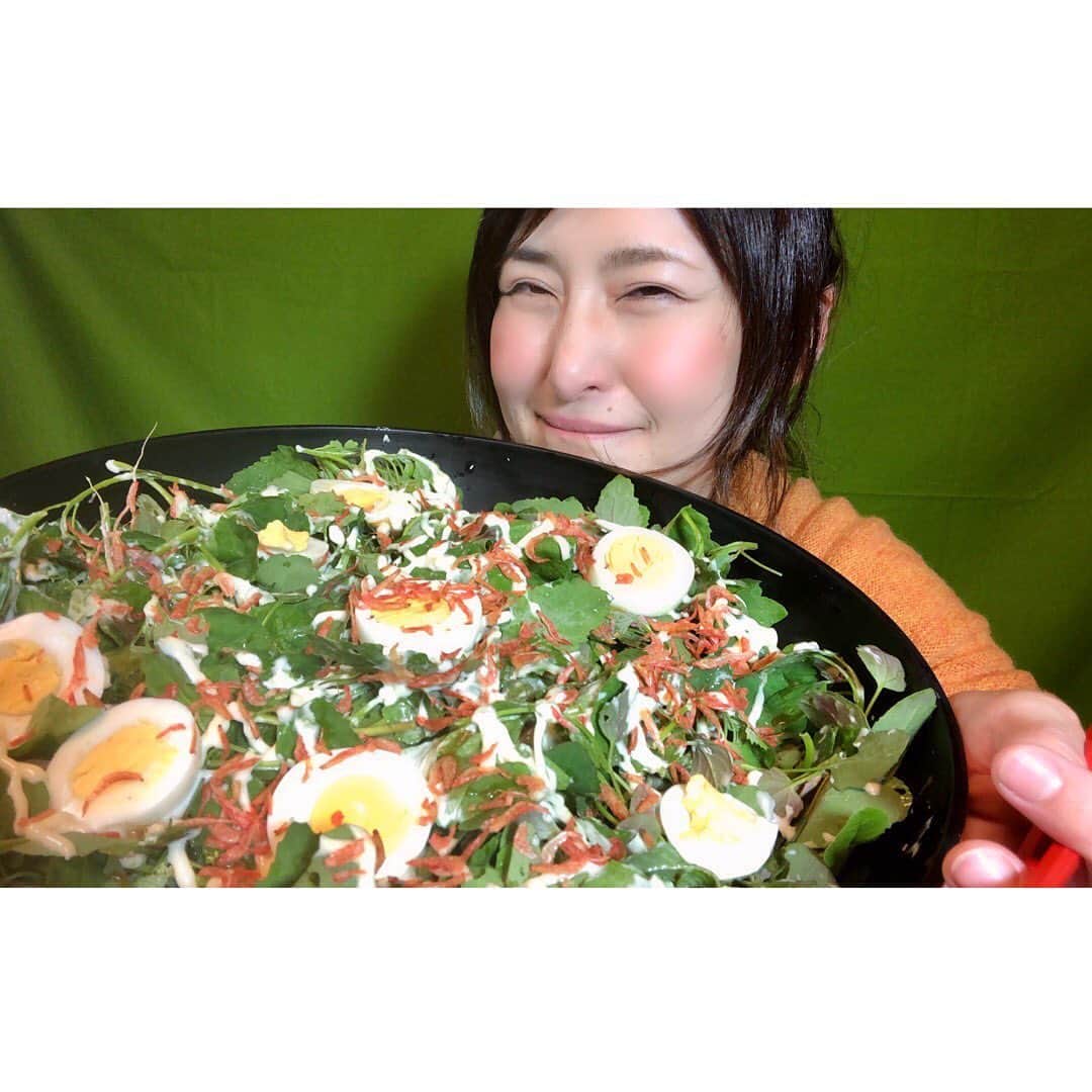 アンジェラ佐藤さんのインスタグラム写真 - (アンジェラ佐藤Instagram)「告知じゃないのに珍しく長文(笑)  先日札幌の農場｢かわいふぁーむ｣にお邪魔して、白菜の雑草取りを手伝わさせて頂きました！ · 白菜ちゃんがのびのびと大きく育つのを邪魔しないように、白菜の周りの雑草を取り払うのだそうですよd('∀'*) · . · …と、ここで大・発・見❗ · なんと除草する草の中に、食べられる野草が沢山生えていたのです！！！Σฅ(º ﾛ º ฅ)まじか！  帰ってからさっそく夜ご飯に野草(アカザ)たっぷりのサラダをもりもり食べて🥗、次の日の朝ご飯はオカノリと羊肉のパスタを作りました🍝 美味しいっ！自分で収穫したと思うと美味しさもひとしお！✨ . · 農家さんのお役にも立てて、栽培する植物の役にも立てて、しかも無料で野草料理が作れる… . なんて素晴らしいんだろう❗❗ · · これってひょっとして究極のエコで食品ロス(今回は雑草だけど)防止で、大食でもお役に立てる新しい形なんじゃなかろうか！？！？！？ · . いつも大食いと、食品ロスの関係をうまくコラボする事ができないものかと考えていたのですが…今回ものすごい良いヒントを頂きました！💡 私のやりたい事ってこういう事だったのかー(ﾟｰﾟ)(｡_｡)ｳﾝｳﾝ . 食いしん坊…いや、いやしん坊か？←笑）ならではの発想なんですかね？(笑) · ・ #かわいふぁーむ  #農作業 #札幌農業 #白菜畑 #アカザ #オカノリ #野草 #作業中はマスクをして写真撮影の時は距離を取りましたよ #この後は八剣山果樹園にお邪魔しました #その様子はのちほど #野菜ソムリエの吉川雅子さんありがとうございます #今度農作業のお手伝いをしつつ間引いた野菜や除草した野草とかで節約料理を作る動画や #飲食店でスタッフさんの働きを実際に体験しながら余った食材でデカ盛り弁当を作る動画とかやりたいな」6月24日 12時52分 - angela_satou