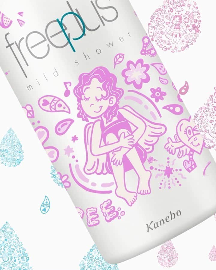 chocomooのインスタグラム：「敏感肌研究から生まれたスキンケアブランドfreeplusとコラボレーション🌿❄️﻿💓 ﻿ 限定デザインボトル『フリープラス マイルドシャワー（限定デザイン）』﻿ ﻿ 2020年７月1日より数量限定で発売❄️❄️❄️﻿ #freeplus #フリープラス #Chocomoo」