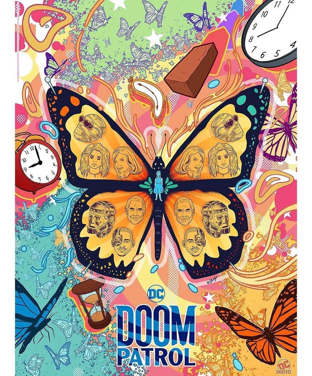 ダイアン・ゲレロさんのインスタグラム写真 - (ダイアン・ゲレロInstagram)「@dcdoompatrol Season 2 poster by @_doaly 🙏🏾🦋」6月24日 15時23分 - dianexguerrero