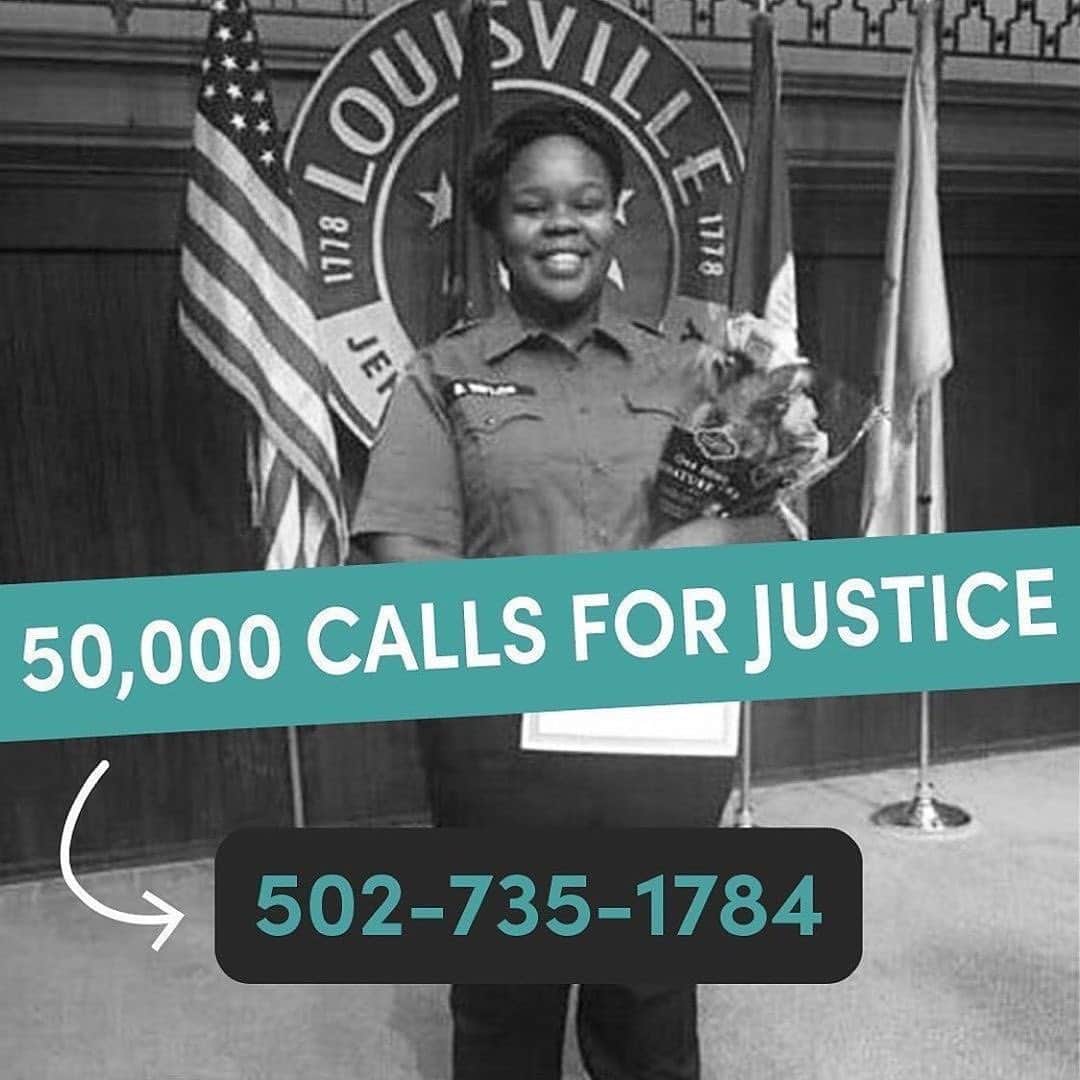 レナ・ヘディのインスタグラム：「Repost from @grassrootslaw  @sumnermickey  It’s time for justice for Breonna Taylor, we’re demanding justice by making 50,000 calls this week to AG Cameron and Kentucky’s state legislature to hold her killers accountable.  Help us reach our goal . Call ☎️502-735-1784 TODAY  #breonnataylor #justiceforbreonnataylor #sayhername #defundthepolice」