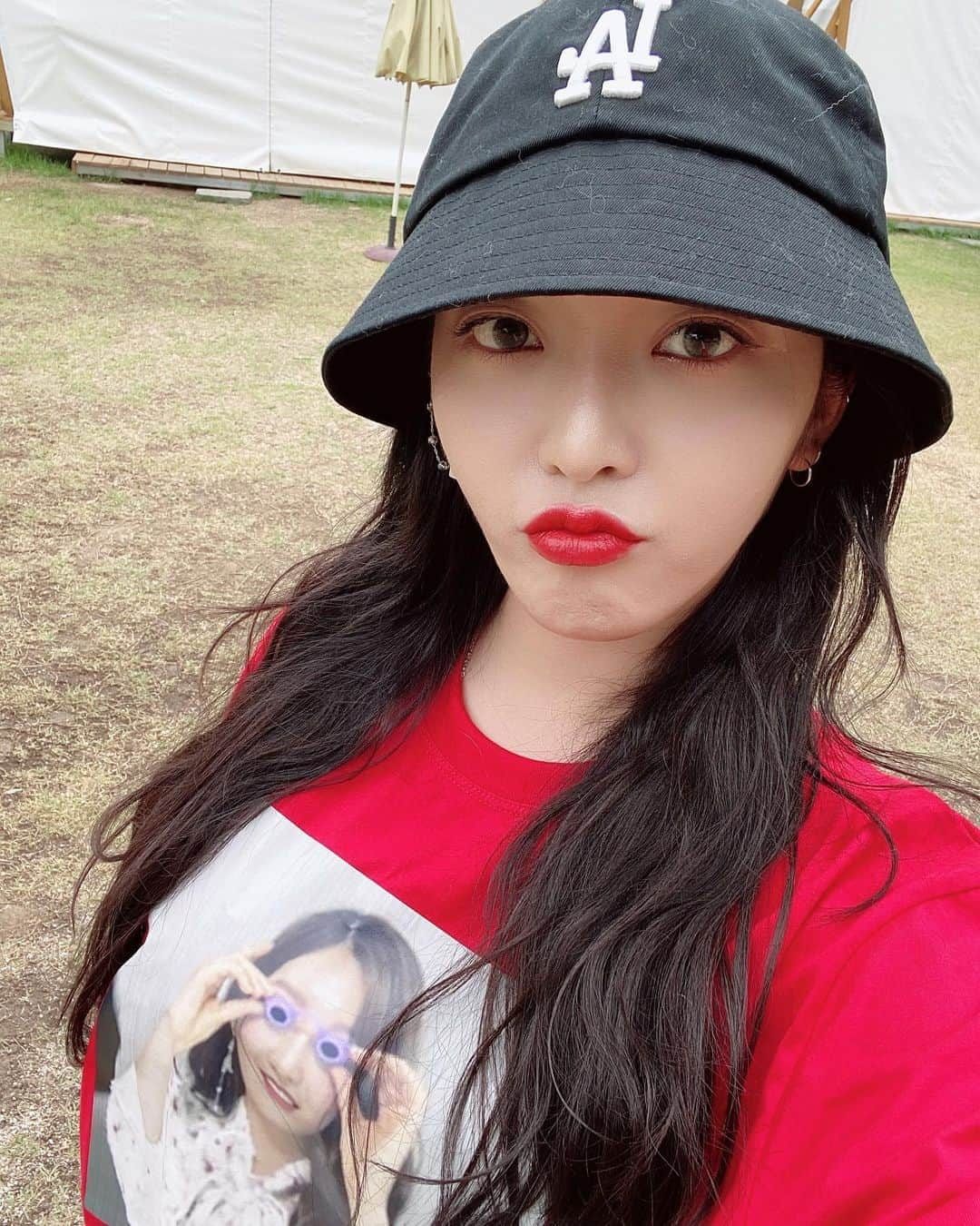 チャンミさんのインスタグラム写真 - (チャンミInstagram)「동생이 골라준 모자🧢」6月24日 15時56分 - dohwa_blossom_