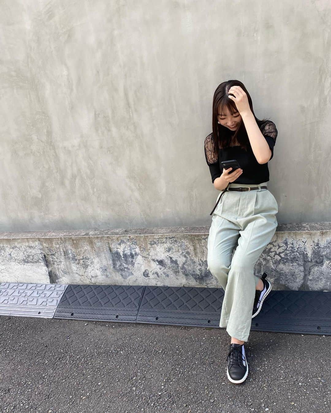 七瀬音海さんのインスタグラム写真 - (七瀬音海Instagram)「楽しすぎる、嬉しすぎることがあったの🙈 #韓国ファッション #コーデ #オニツカタイガー #しまむら」6月24日 15時57分 - oto__nanase