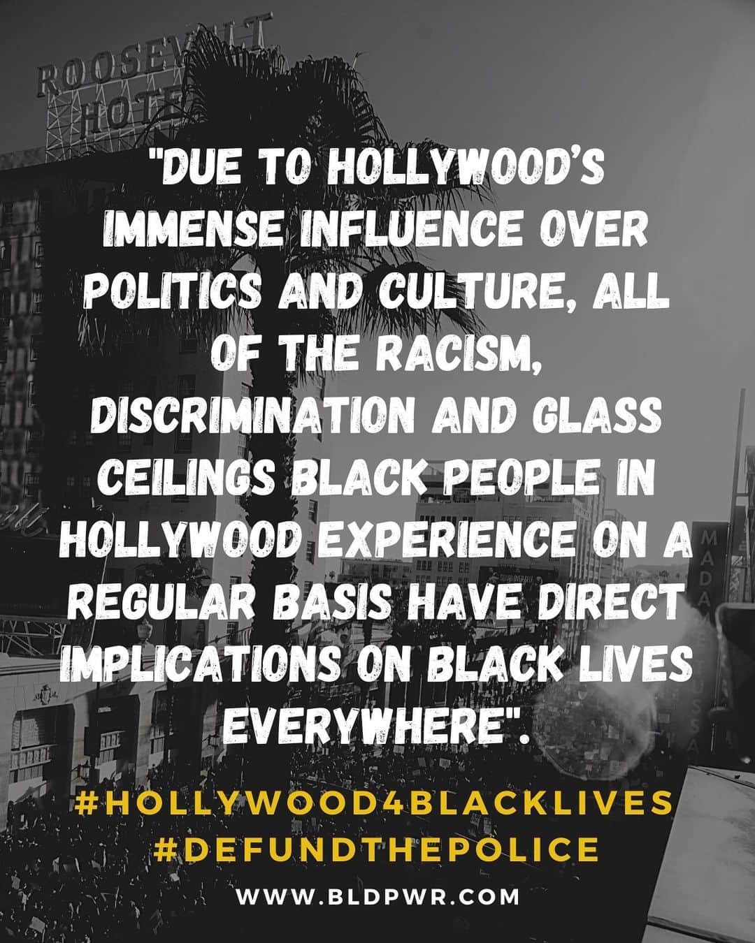 チャドウィック・ボーズマンさんのインスタグラム写真 - (チャドウィック・ボーズマンInstagram)「Read our letter and full list of demands at www.BLDPWR.com.  #Hollywood4BlackLives #DefundThePolice」6月24日 16時21分 - chadwickboseman