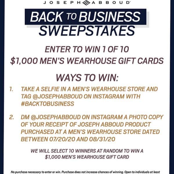 ニック･ウースタさんのインスタグラム写真 - (ニック･ウースタInstagram)「Getting ready for my fall wardrobe, I partnered with @josephabboud to kickoff their #BackToBusiness Sweepstakes.    Get inspired and join me by posting a selfie in a @menswearhouse store and enter to win 1 of 10 $1,000 Men’s Wearhouse Gift Cards. Swipe for more details on Ways to Win.」7月23日 21時02分 - nickwooster