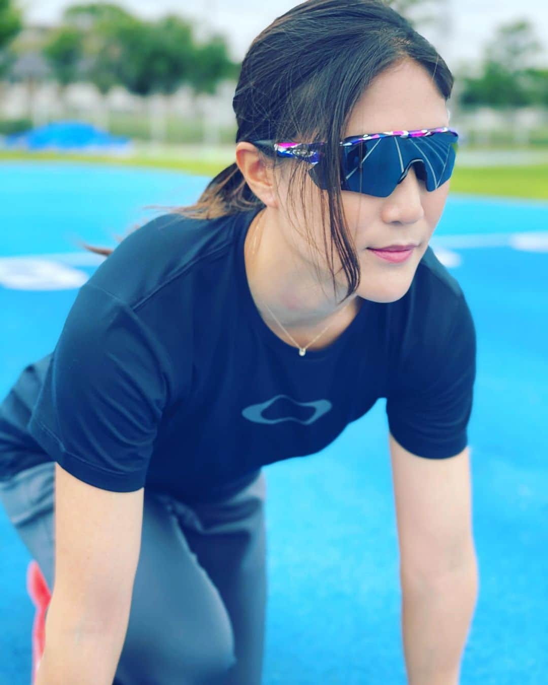 世古和のインスタグラム：「. 「スポーツで心を一つに」 KOKORO COLLECTION. @oakley  family. ❤️ #TeamOakley #ForTheLoveOfSport . #乗馬クラブクレイン#サングラス#山口歴 さんデザイン#オークリー#ミズノ#crane#new#sunglasses#mizuno#meguruyamaguchi #kokorocollection」