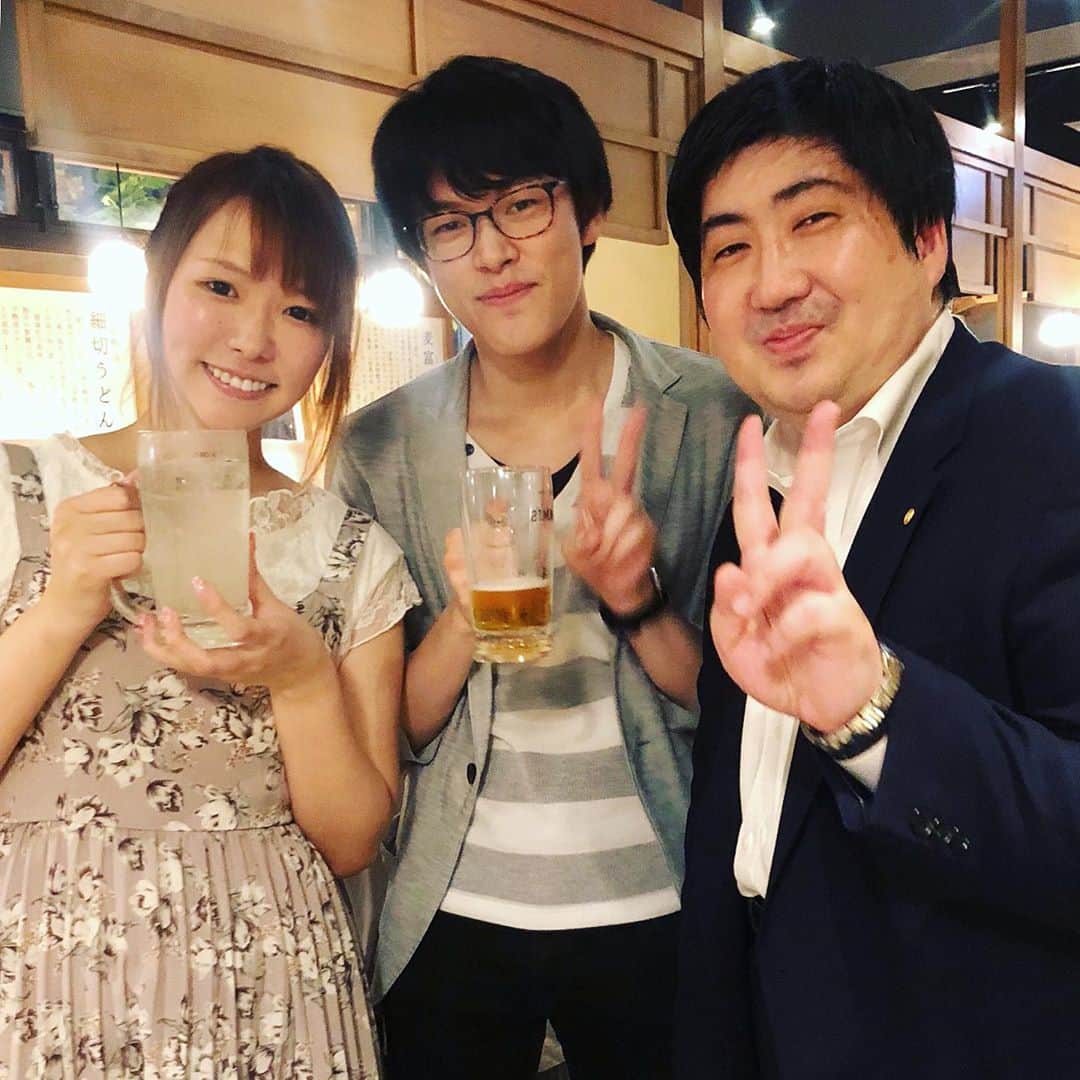 菅原千瑛のインスタグラム：「#abemaドリームチーム #三枚堂達也七段 #鈴木大介九段 ＆最強位と(●´ω｀●)✨」