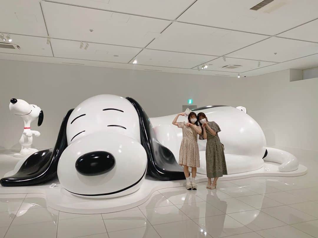 森みはるさんのインスタグラム写真 - (森みはるInstagram)「スヌ様！！！！ ずっと行きたかったスヌーピーミュージアム☁️☁️ 最高だった😭😭😭😭😭😭 #スヌーピーミュージアム#スヌーピー」7月23日 15時44分 - miharu_mori