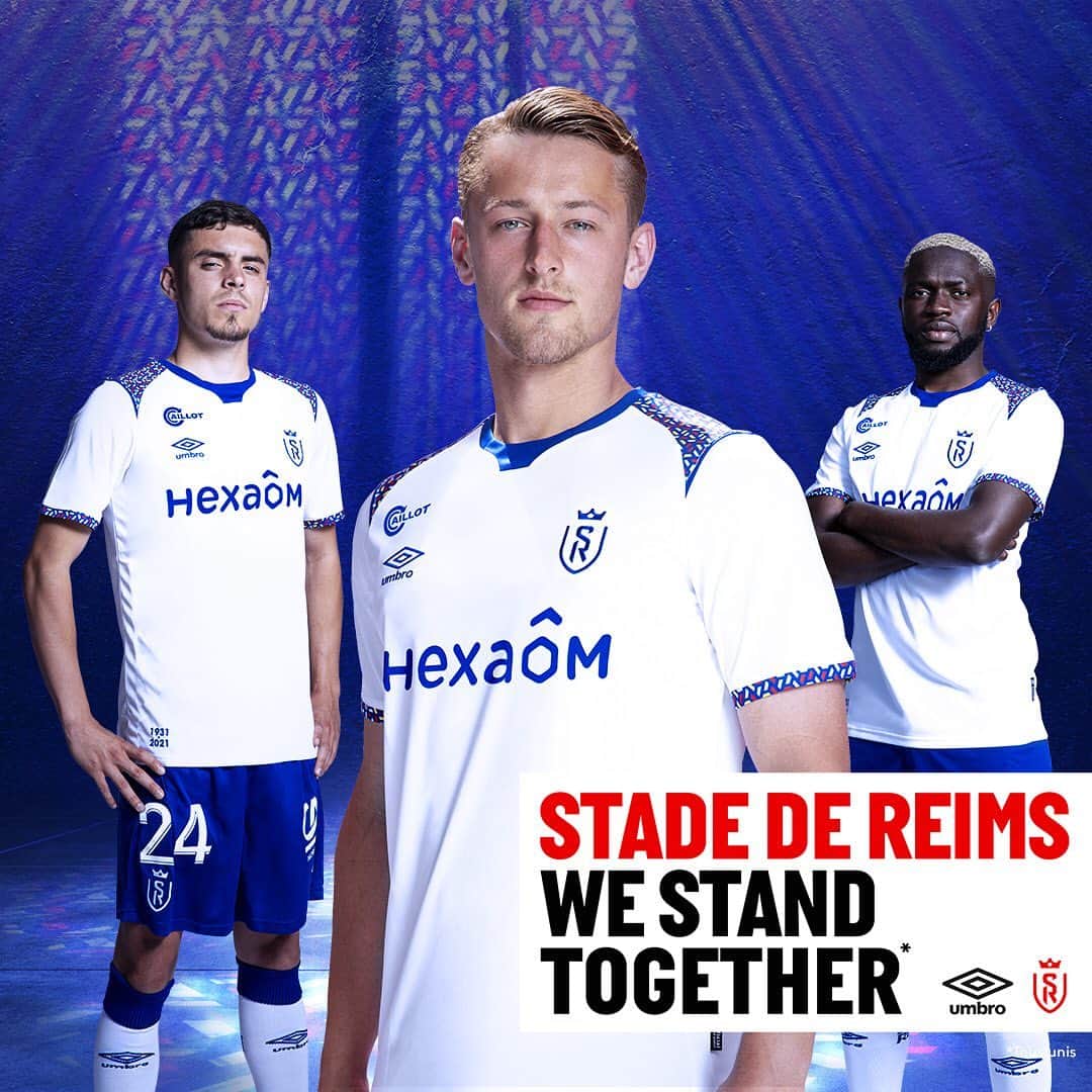 UMBROさんのインスタグラム写真 - (UMBROInstagram)「We stand together with @stadedereims. The new 20/21 Away kit inspired by the iconic stained glass windows of Reims cathedral! #noussommesreims」7月23日 17時12分 - umbro