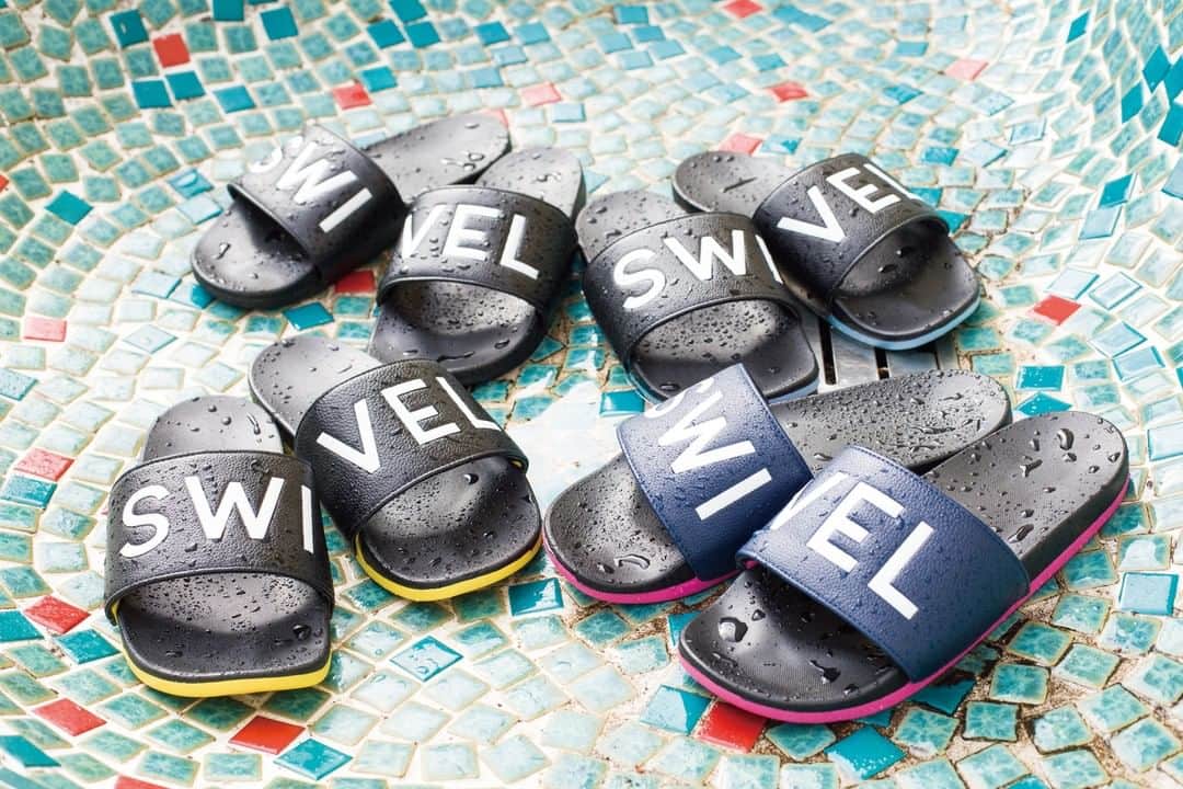 Swivelのインスタグラム：「New arrival💕 ⁠ SWIVELのロゴサンダル。⁠ クッション性、フィット感があり、履き心地抜群です！⁠ ⁠ 普段使いからレジャーシーンまで幅広く使える夏のマストアイテム🌈⁠ ⁠ -----------------------------------------⁠⠀⁠⠀⁠ Sandal: Logo Sandal⁠ Color: Black x Sax / Black x Pink⁠  Black x Yellow / Black⁠ Price: 3000 + tax⁠ ⁠⠀⁠ ✔︎商品をタップして詳細をご確認下さい👆﻿⁠⠀⁠⠀⁠ -----------------------------------------⁠⠀⁠⠀⁠ ⁠⠀⁠⠀⁠ #SWIVEL #スウィベル⁠⠀」
