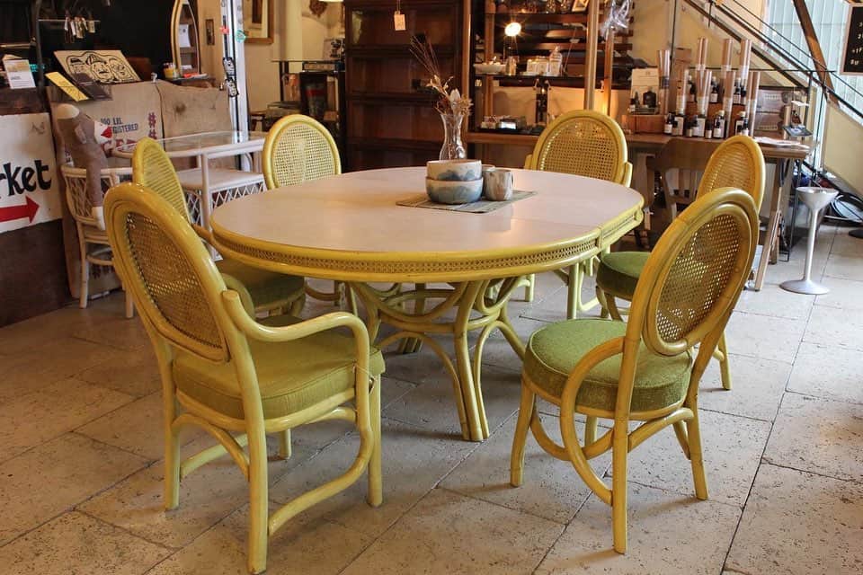 のインスタグラム：「T3002 DINING TABLE C14839 CHAIR C14838 ARM CHAIR  @acme_vintage  Contact:ACME Furniture MEGURO St. TEL 03-5720-1071」