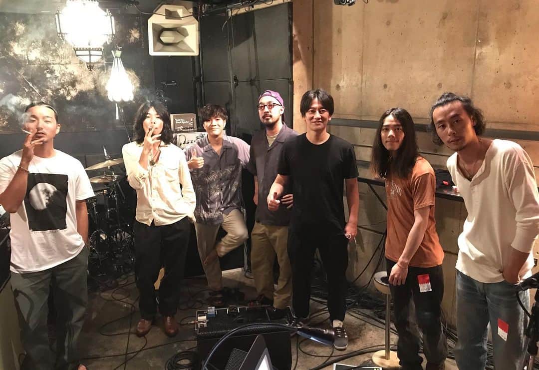 Suchmosのインスタグラム：「‪恋しい場所にちょっとだけ帰ってこれて良い気持ちだったわ！でもチラッと覗かれるよりやっぱりツラを見ながらやりたいね。そのうちどっかで一緒に歌える日をお互い待ちましょう。‬ ‪ではまた！ YONCE‬  ‪#Suchmos‬」