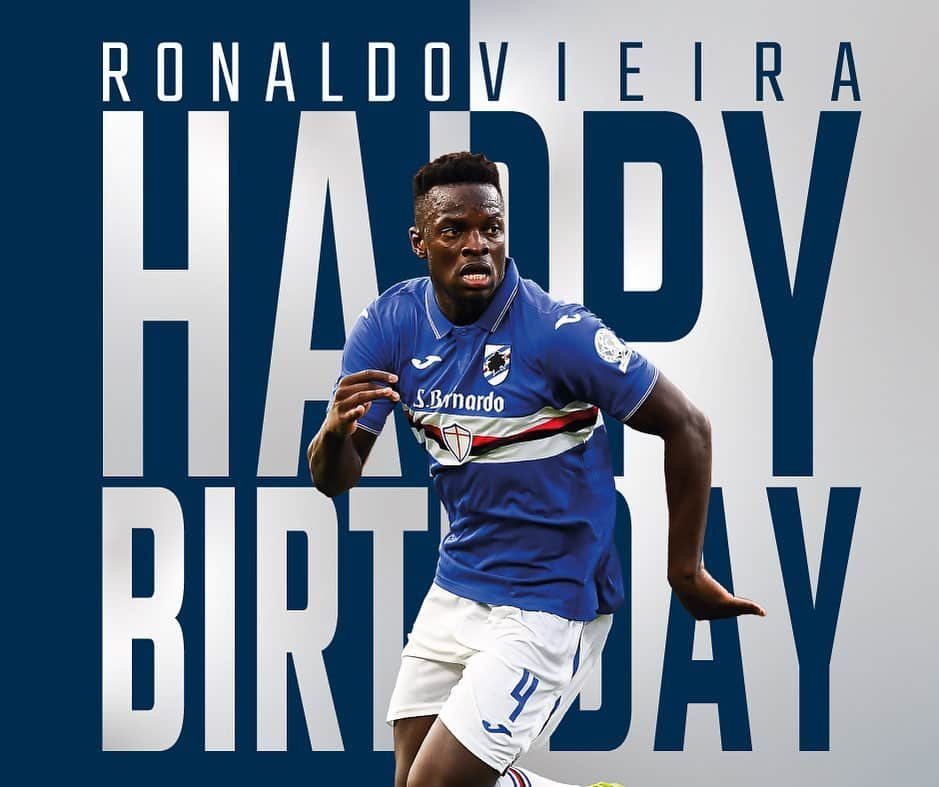 UCサンプドリアさんのインスタグラム写真 - (UCサンプドリアInstagram)「Buon compleanno, Ronaldo #Vieira. 🎂2️⃣2️⃣🎉」7月19日 14時49分 - sampdoria