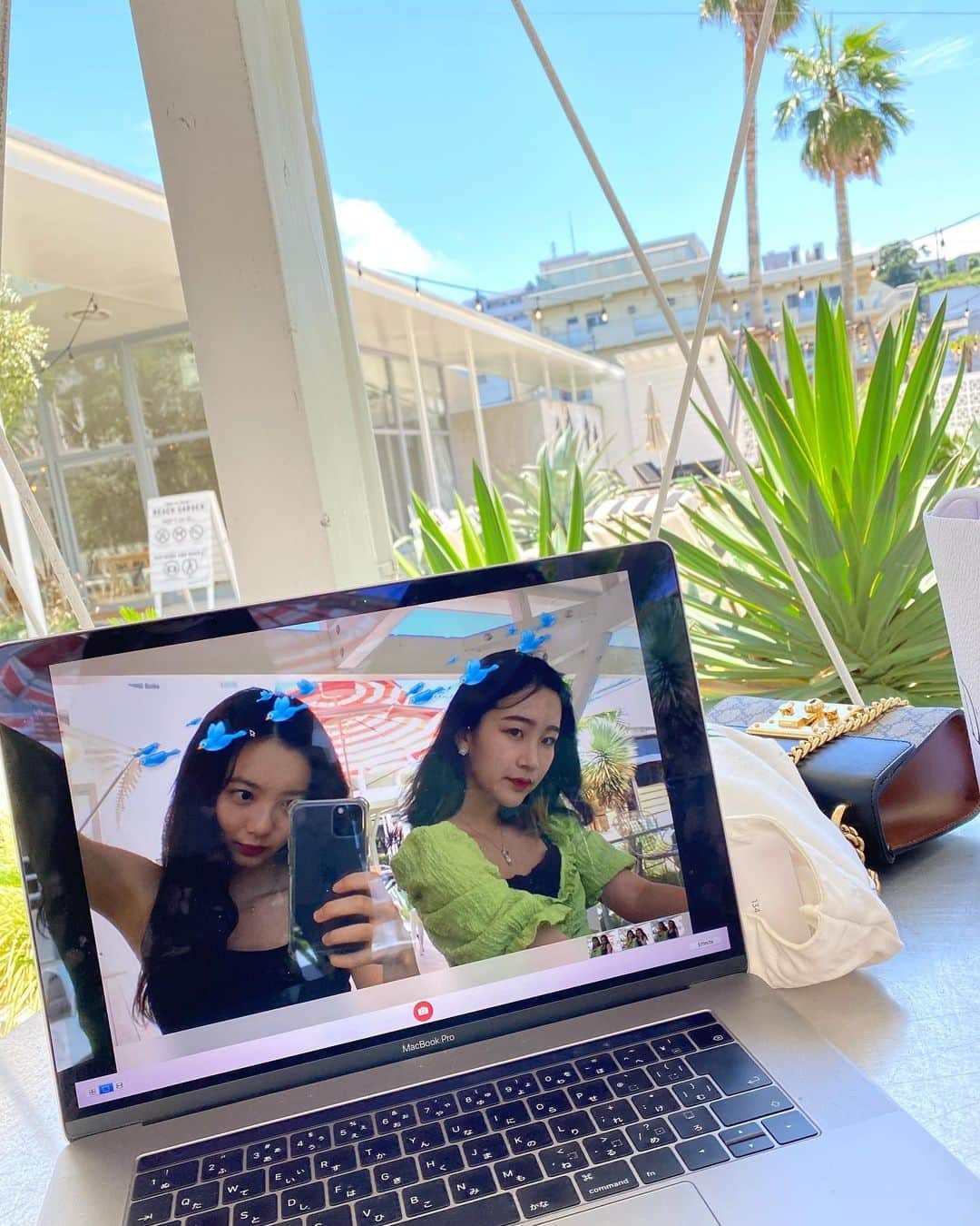 青山舞莉のインスタグラム：「𝐟𝐢𝐧𝐚𝐥𝐥𝐲 𝐚 𝐬𝐮𝐧𝐧𝐲 𝐝𝐚𝐲  やっと晴れたね☀️」