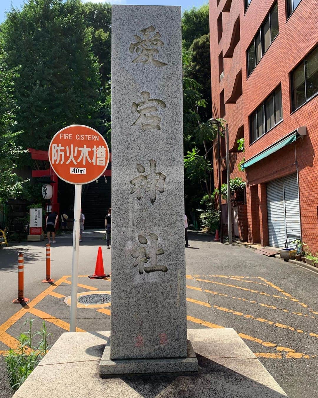 のインスタグラム：「今日は所用を終え、天気も良く時間もあったので、以前知り合いの方にオススメされた愛宕神社へ行ってきました。  気になる方は是非行ってみて下さい。  猫が居て癒やされた☺️✨」