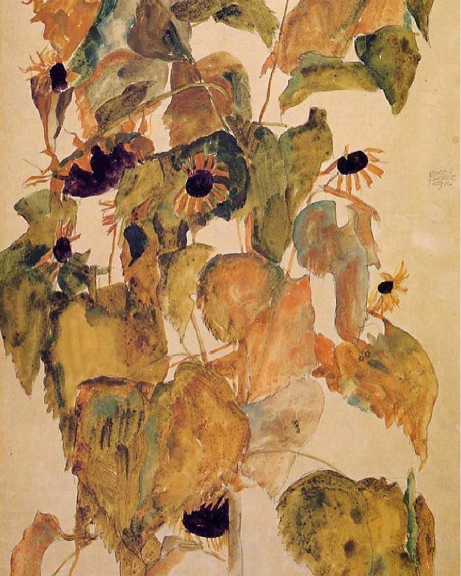 シー ニューヨークさんのインスタグラム写真 - (シー ニューヨークInstagram)「Egon Schiele, ‘Sunflowers’, 1911」7月19日 20時12分 - seanewyork