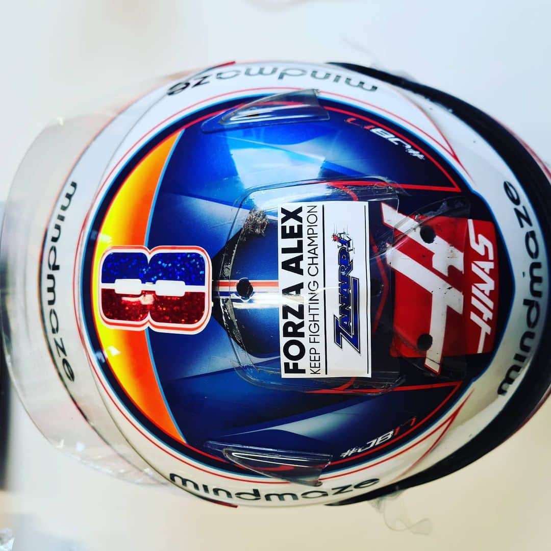 ロマン・グロージャンのインスタグラム：「Forza Alex 🙏」