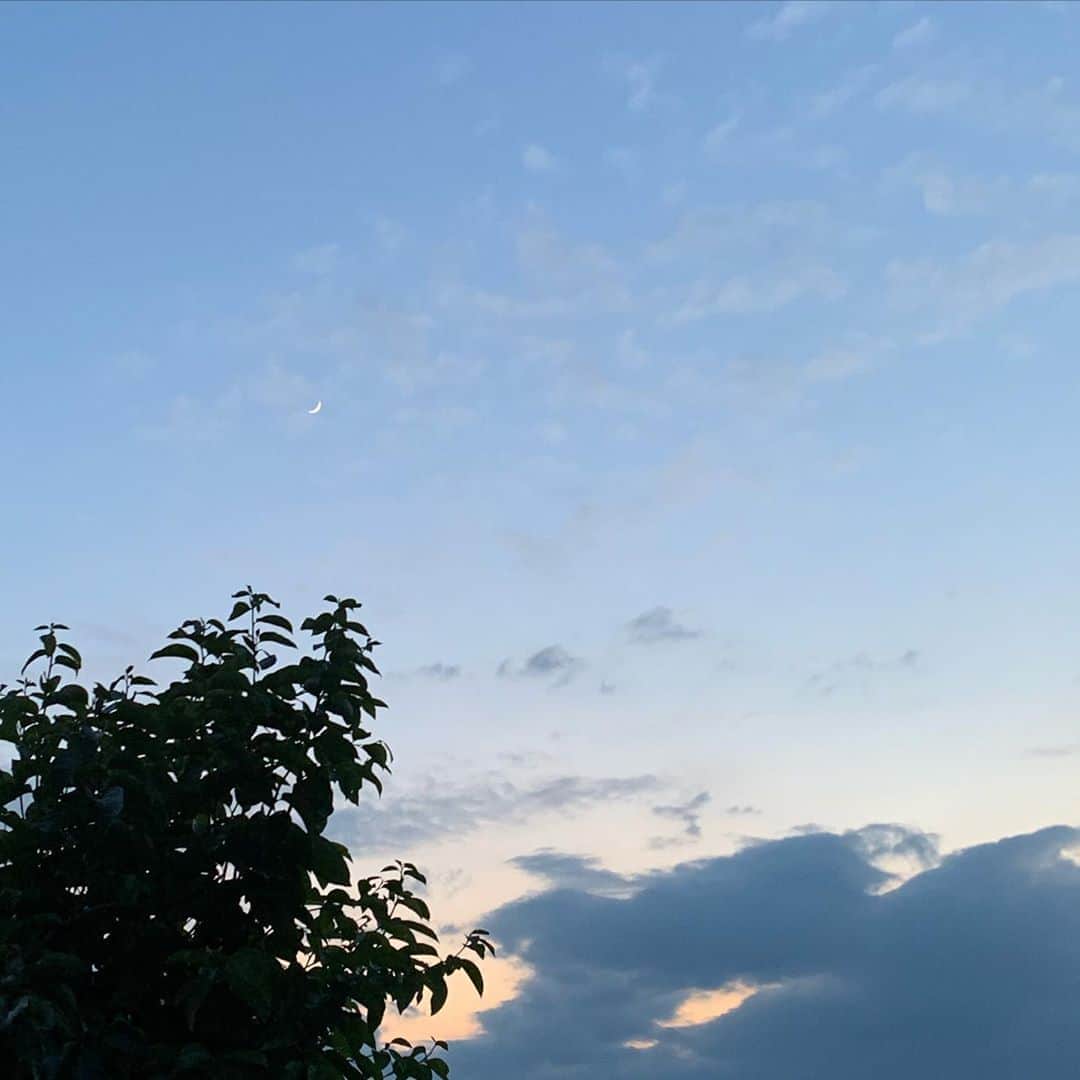 小林恵月さんのインスタグラム写真 - (小林恵月Instagram)「・ 🌙 ・ いつかの綺麗な空🌌 恵月の月のマークがあったから 思わず📸☺️(ちなみにロック画面もこれ笑癒される🤍 ・ 最近は綺麗な空を見ると 写真におさめています。 最近の新しい趣味かも🤔☀️ ・ 今日はすっごく暑かったね〜🥵 皆さん水分補給しっかりして 熱中症には気をつけましょうね！ ・ #🌙 #空 #夏 #summer #moon #halfmoon」7月19日 20時38分 - ezuki_kobayashi